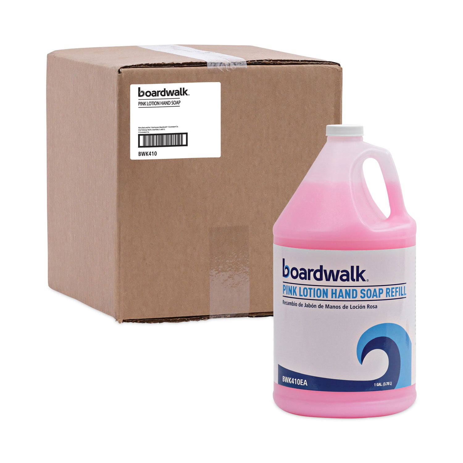 Mild Cleansing Pink Lotion Hand Soap Refill, Cherry Scent, 1 gal Bottle, 4/Carton