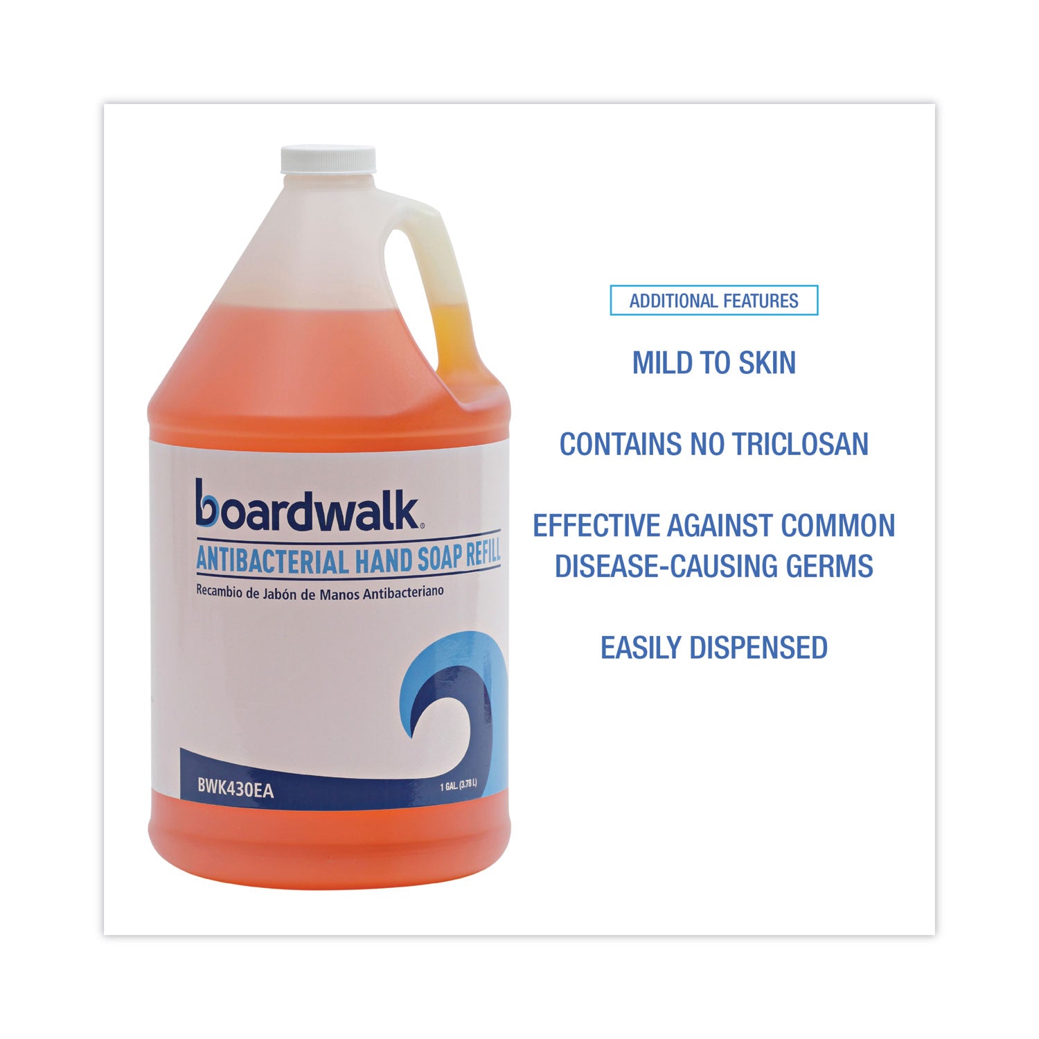 Antibacterial Liquid Soap Refill, Clean Scent, 1 gal Bottle