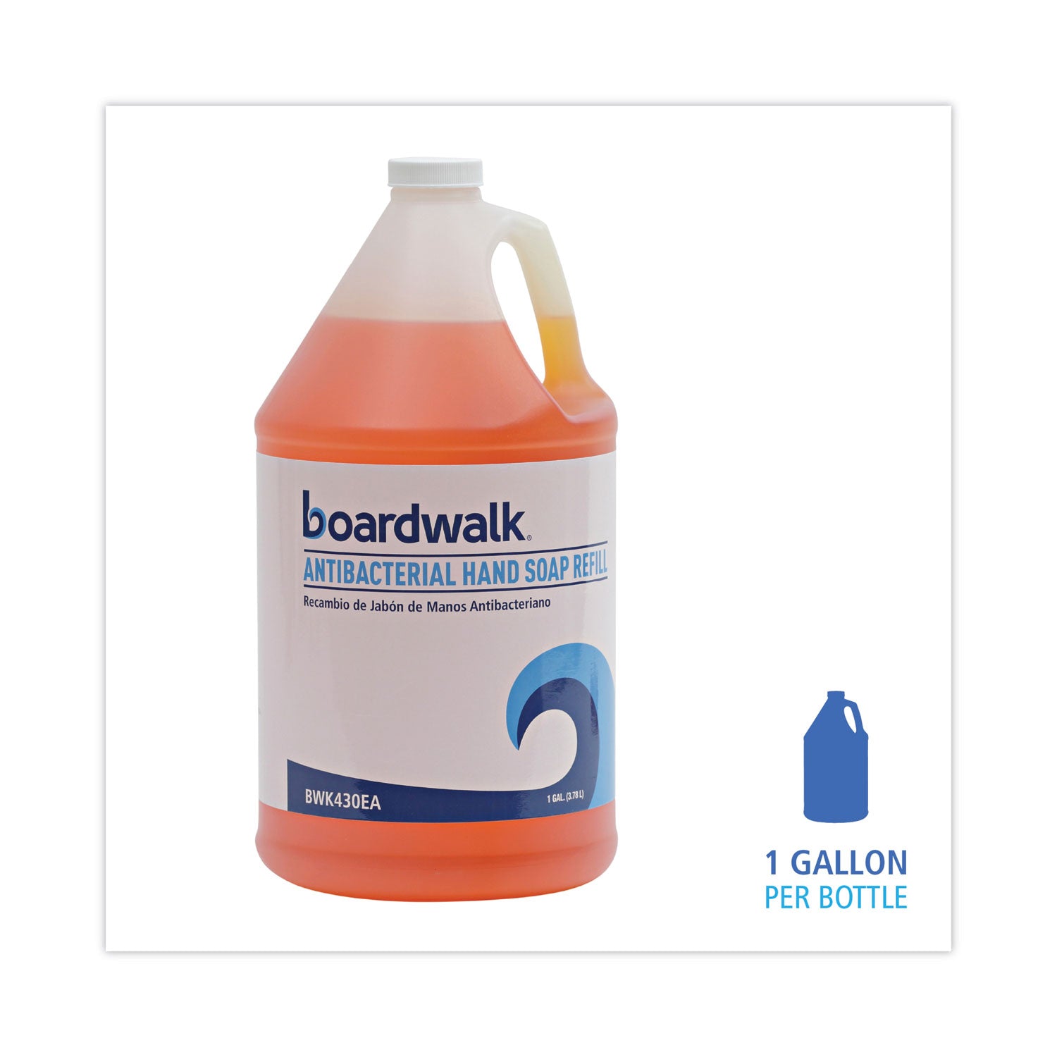 Antibacterial Liquid Soap Refill, Clean Scent, 1 gal Bottle, 4/Carton