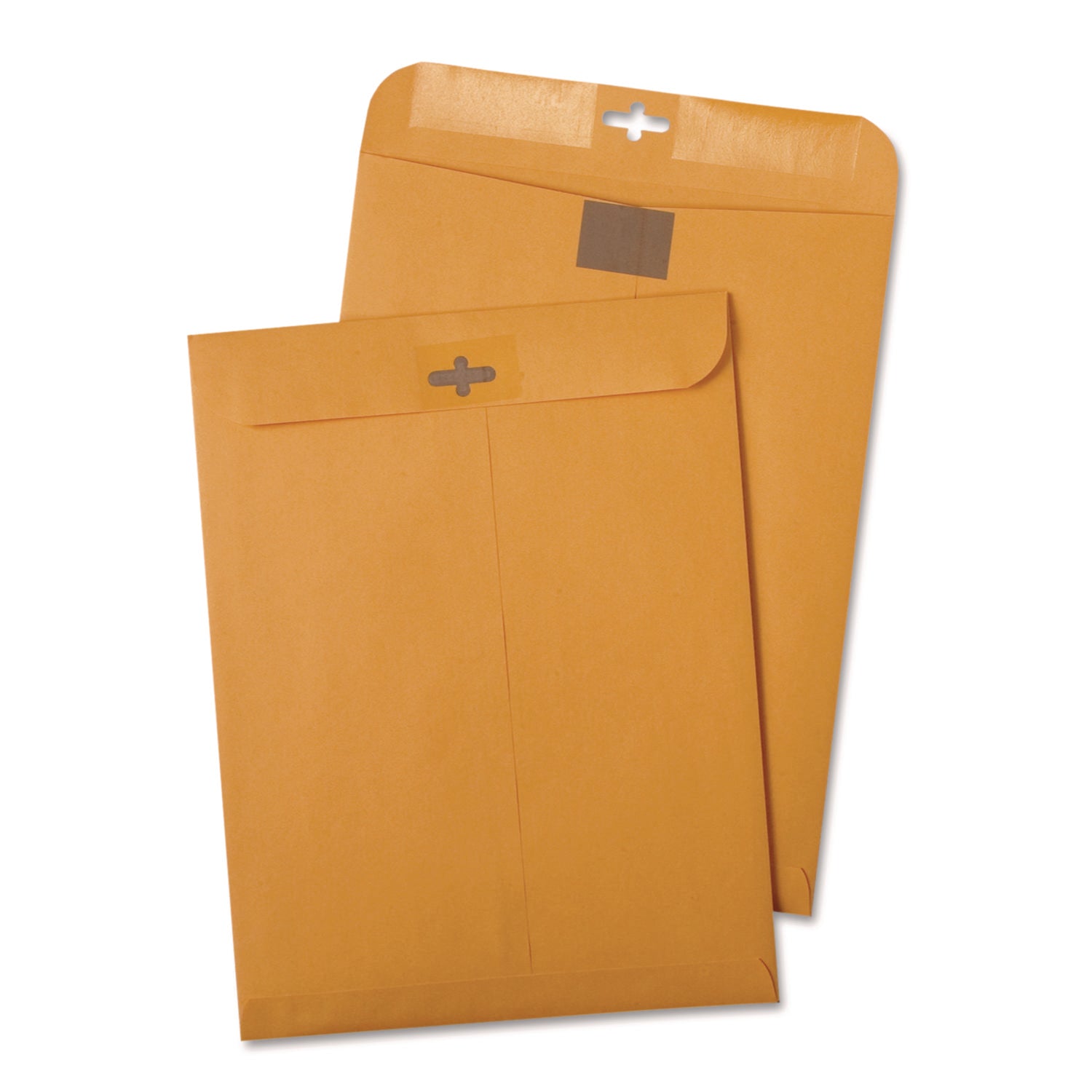 6" Width x 9" Length - 28 lb - Clasp - Kraft - 100 / Box