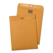 6" Width x 9" Length - 28 lb - Clasp - Kraft - 100 / Box