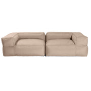 Baya Outdoor Modular Loveseat - Luxurious Soft Seating for Poolside or Hospitality, Petal