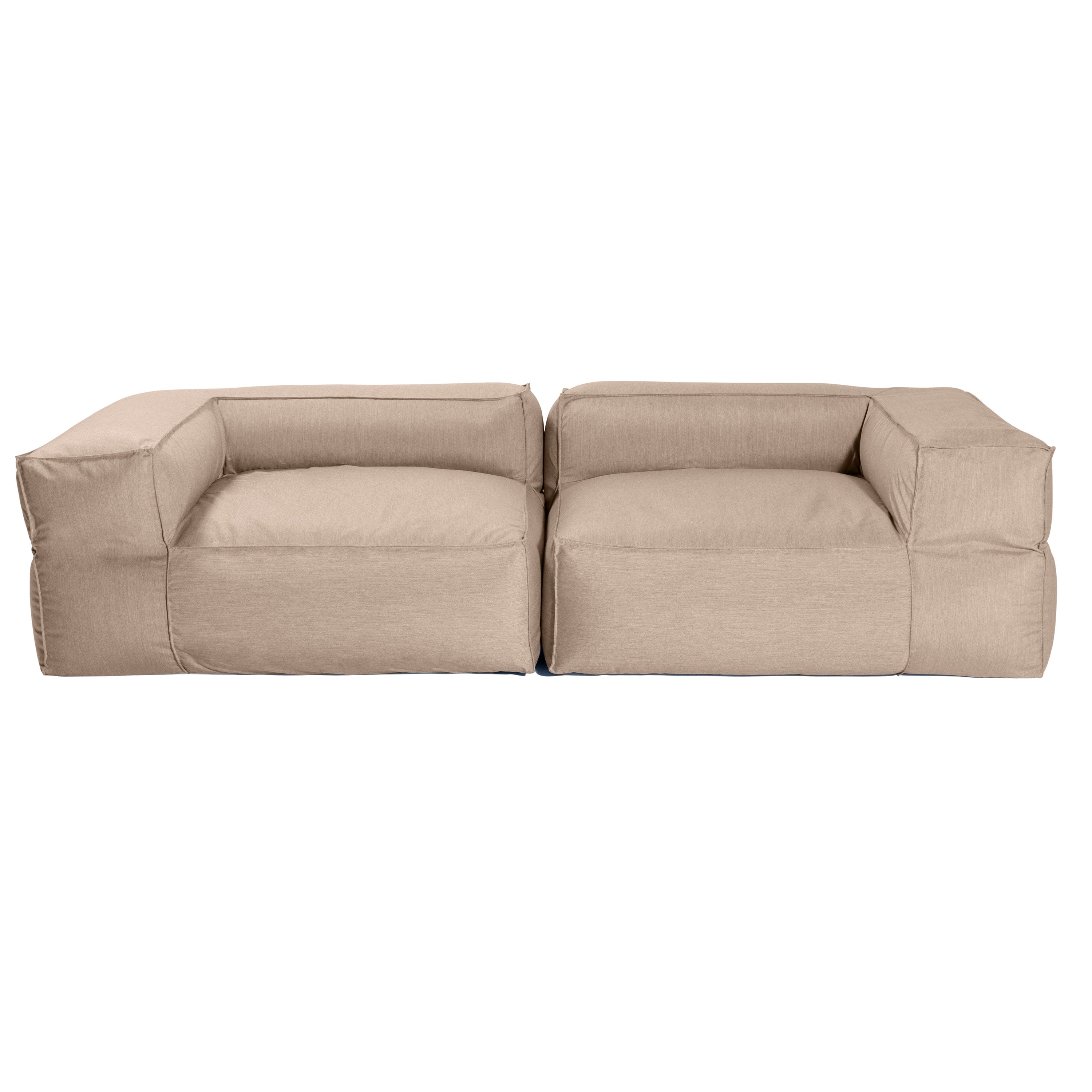 Baya Outdoor Modular Loveseat - Luxurious Soft Seating for Poolside or Hospitality, Petal