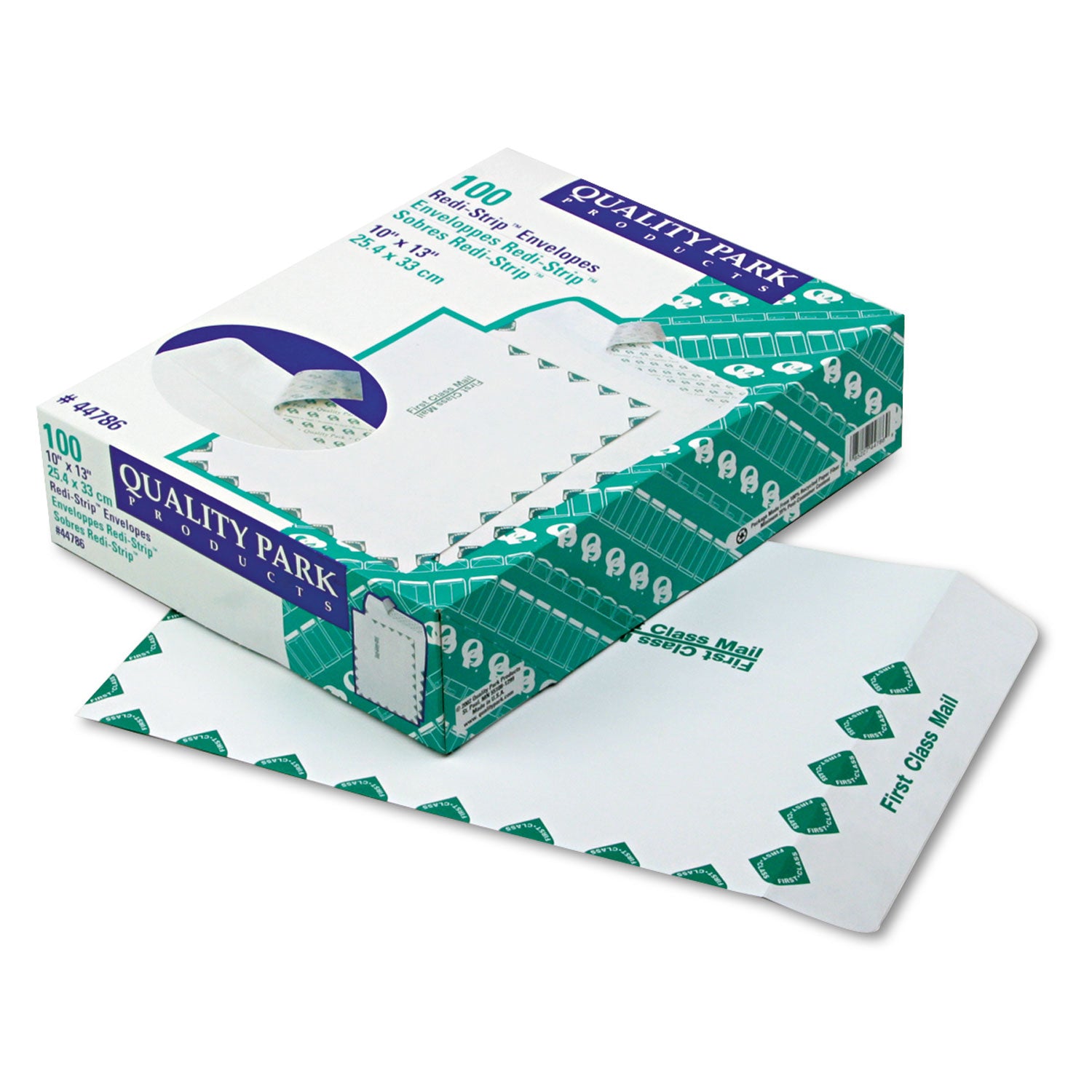 First Class Mail - 10" Width x 13" Length - 28 lb - Peel & Seal - White - 100 / Box