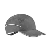 Ergodyne Skullerz 8965 Long Brim Cap with LED Light, Black, Nylon, Lightweight, Impact Resistant, Breathable, Removable, Washable, Antimicrobial, Reflective Strap, Includes 4 CR2032 Batteries, 1 Each