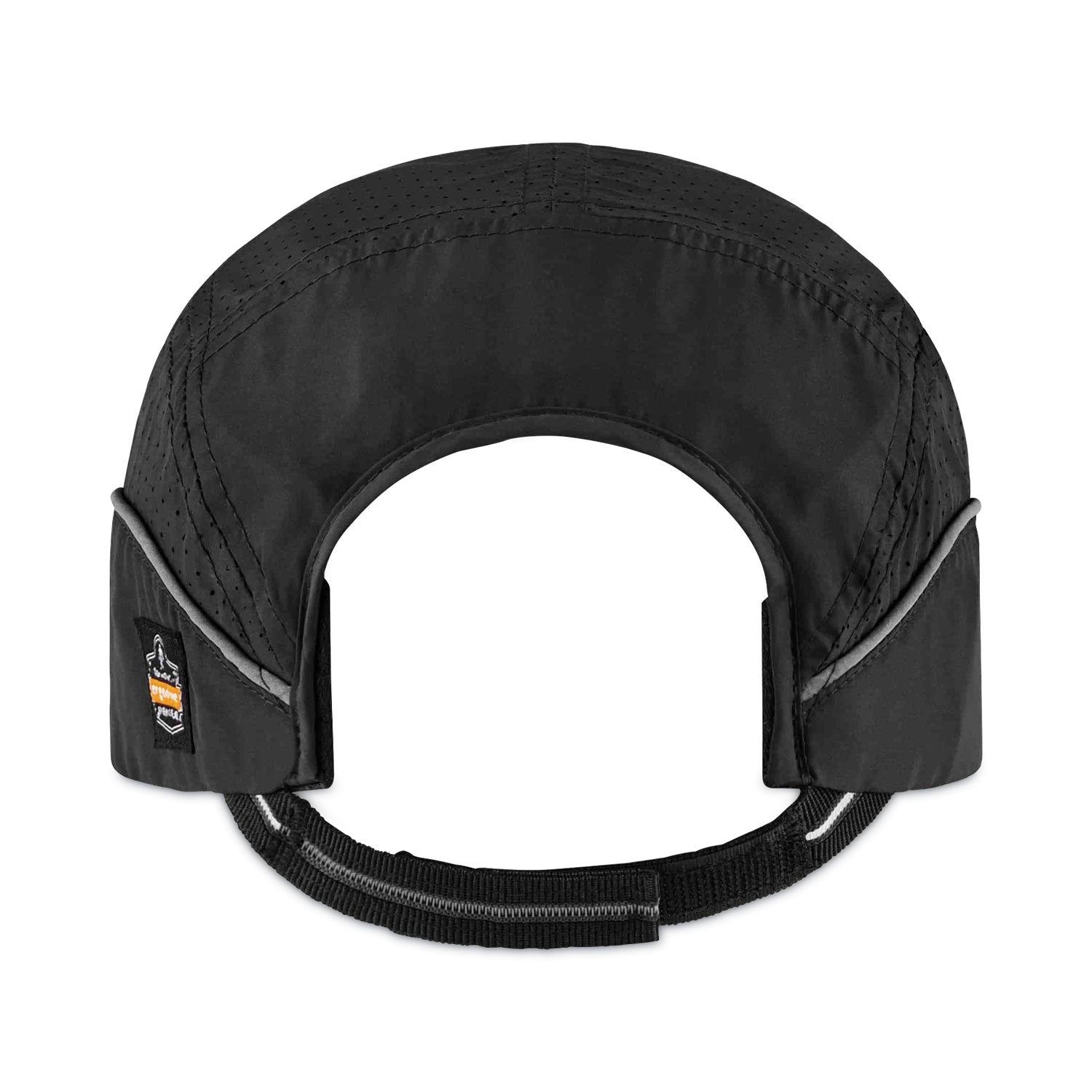 Ergodyne Skullerz 8965 Bump Cap Hat with LED Light, Black, Lightweight, Impact Resistant, Breathable, Removable, Washable, Antimicrobial, Includes 4 CR2032 Batteries, 1 Each