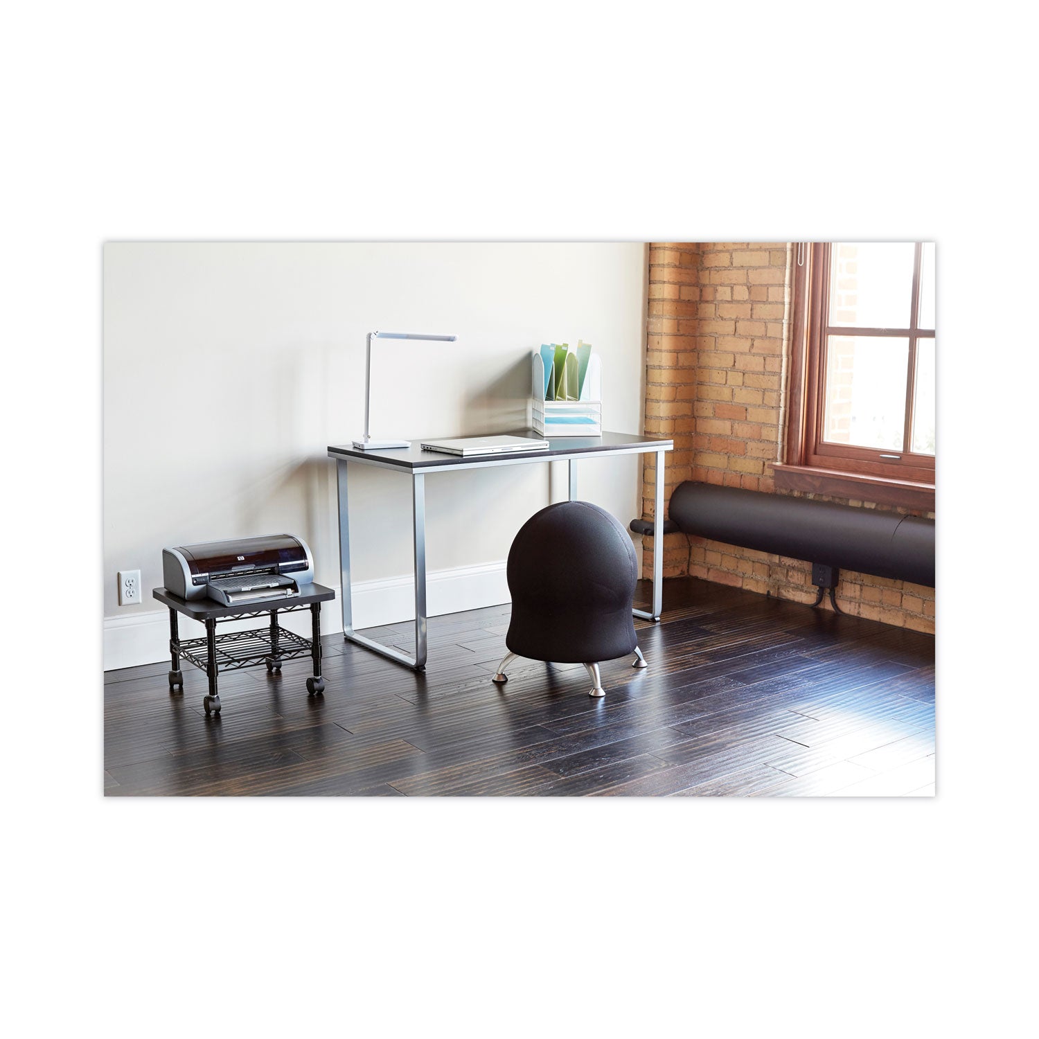 Steel Workstation Blk Sil