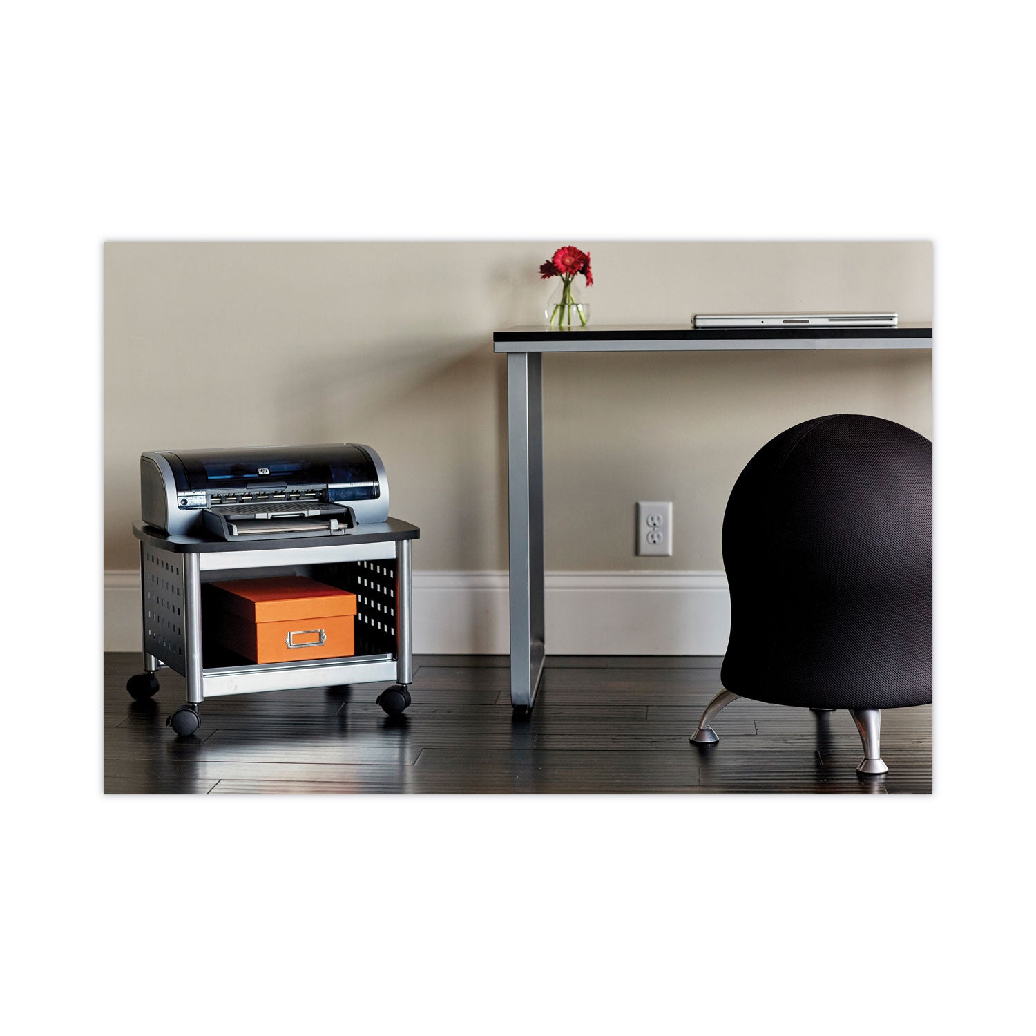 Steel Workstation Blk Sil