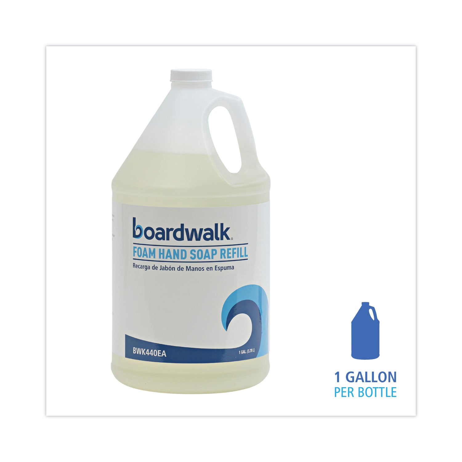 Foaming Hand Soap Refill, Herbal Mint Scent, 1 gal, 4/Carton