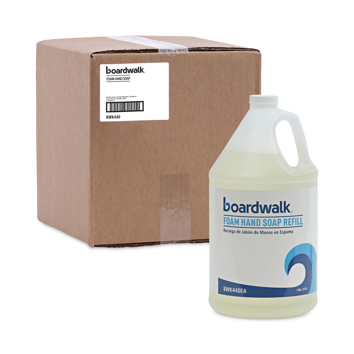 Foaming Hand Soap Refill, Herbal Mint Scent, 1 gal, 4/Carton