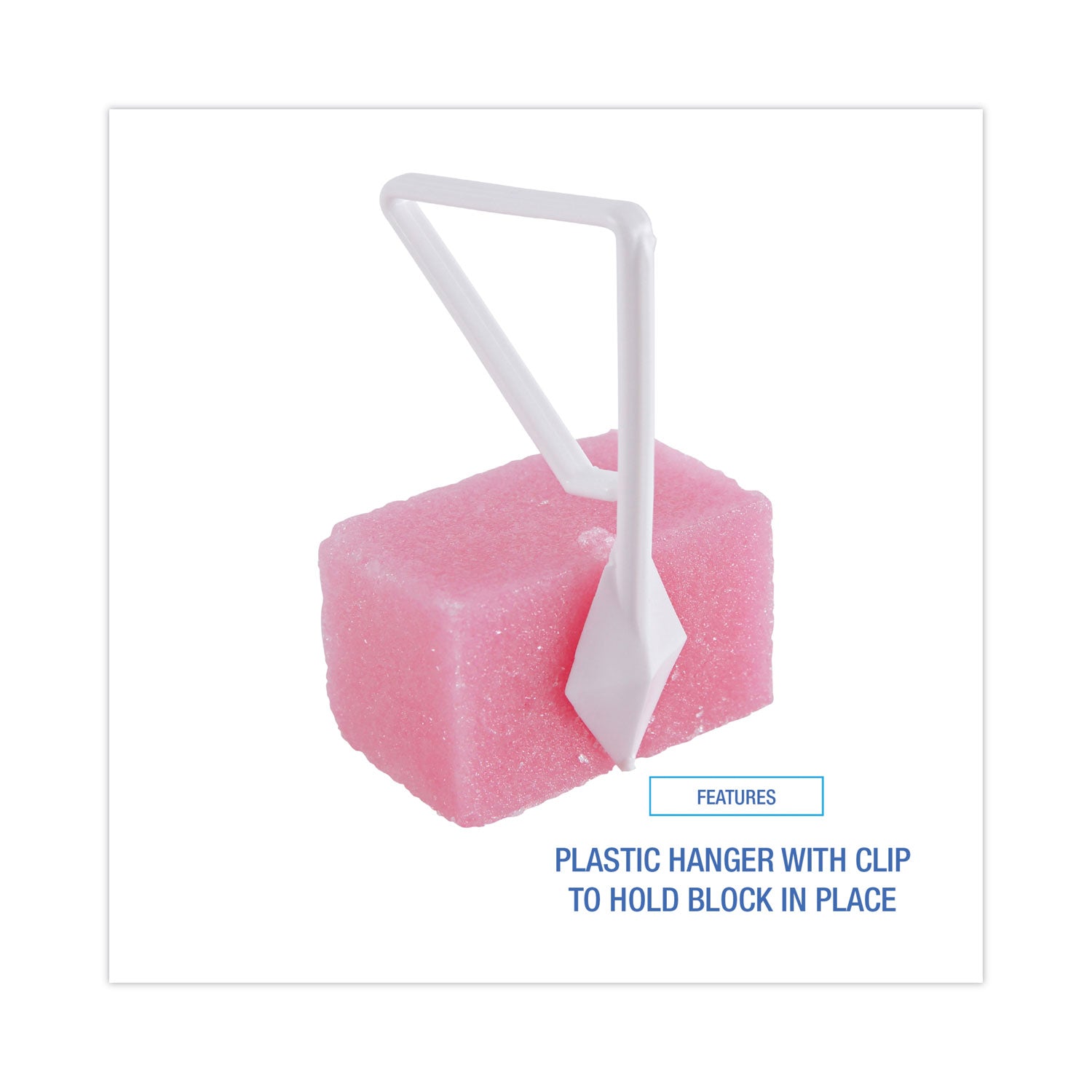 Para Toilet Bowl Deodorizer Block, Cherry Scent, 4 oz, Pink, 144/Carton