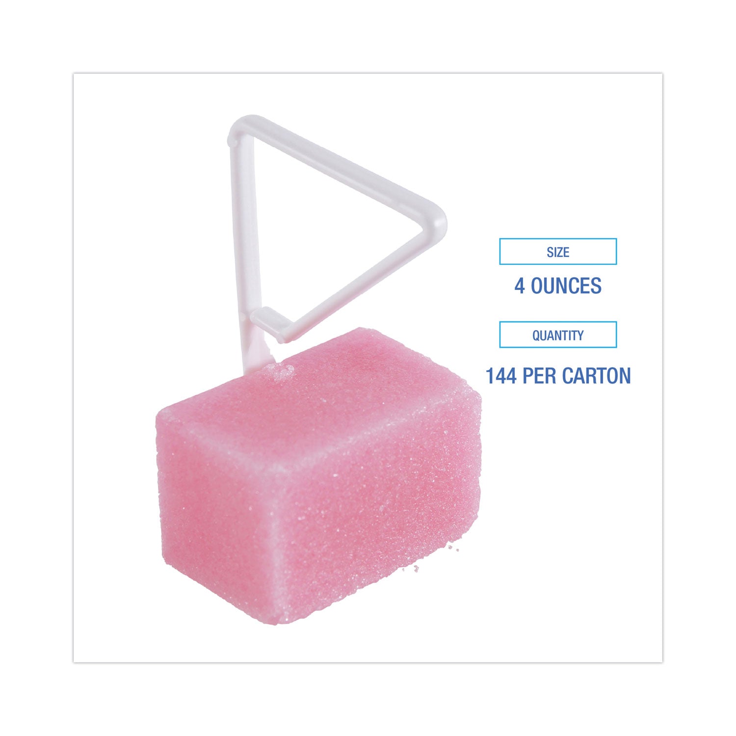 Para Toilet Bowl Deodorizer Block, Cherry Scent, 4 oz, Pink, 144/Carton