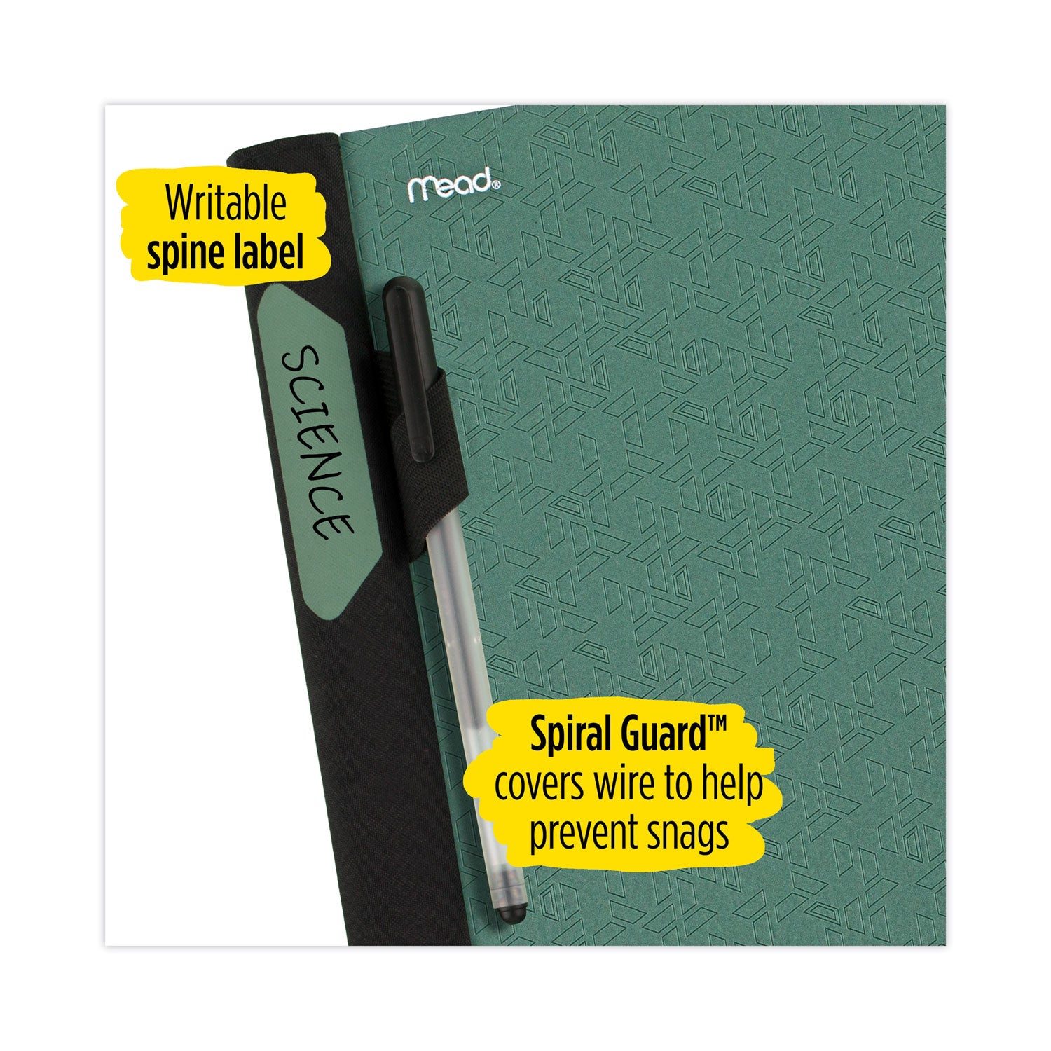 Advance Wirebound Notebook, 1-Subject, Medium/College Rule, Randomly Assorted Cover Color, (100) 11 x 8.5 Sheets