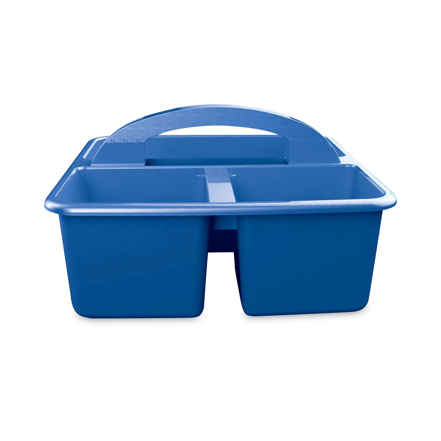 Deflecto Antimicrobial Kids Storage Caddy - 3 Compartment(s) - 5.34" Height x 9.37" Width x 9.32" Depth - Antimicrobial, Lightweight, Portable, Mold Resistant, Mildew Resistant, Durable, Washable, Stackable - Blue - Polypropylene - 1 Each