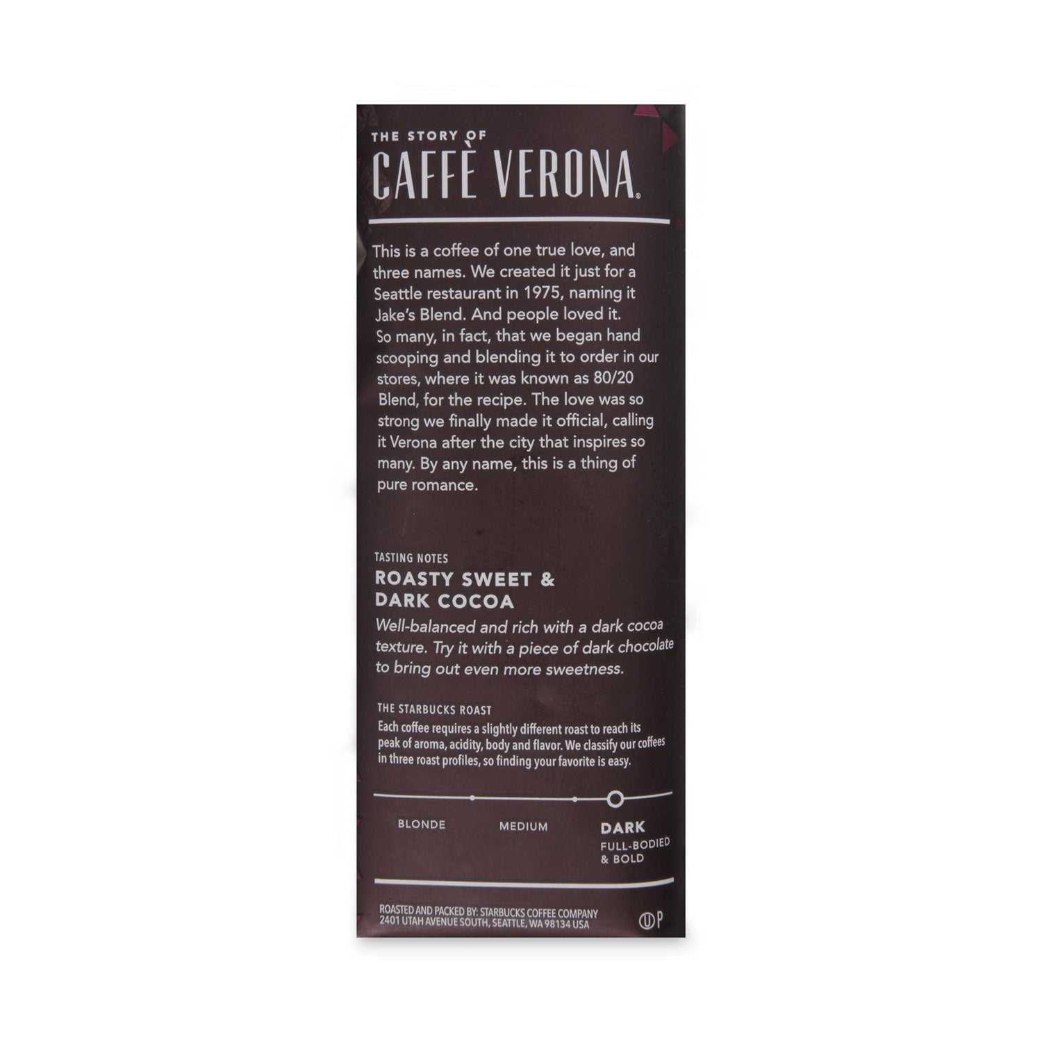 Coffee, Caffe Verona, 2.5 Oz Packet, 18/box