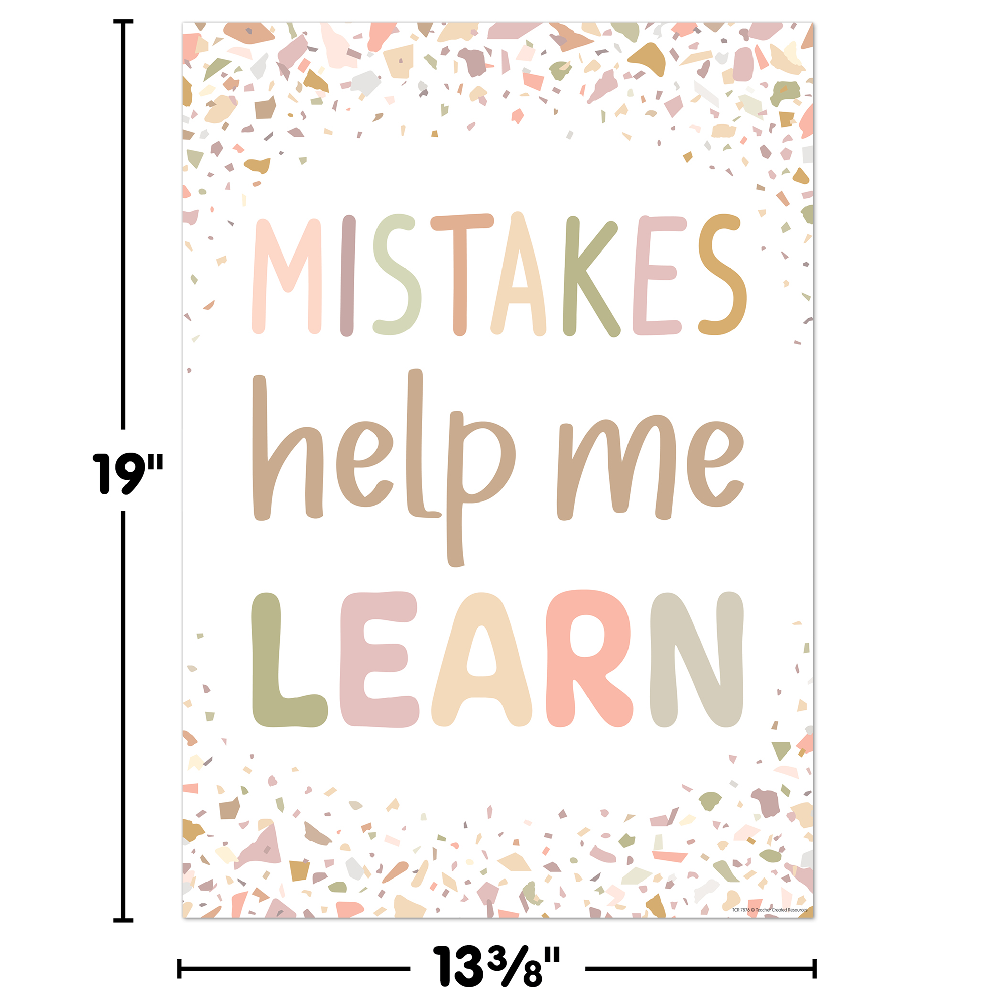 Mistakes Help Me Learn Positive Poster