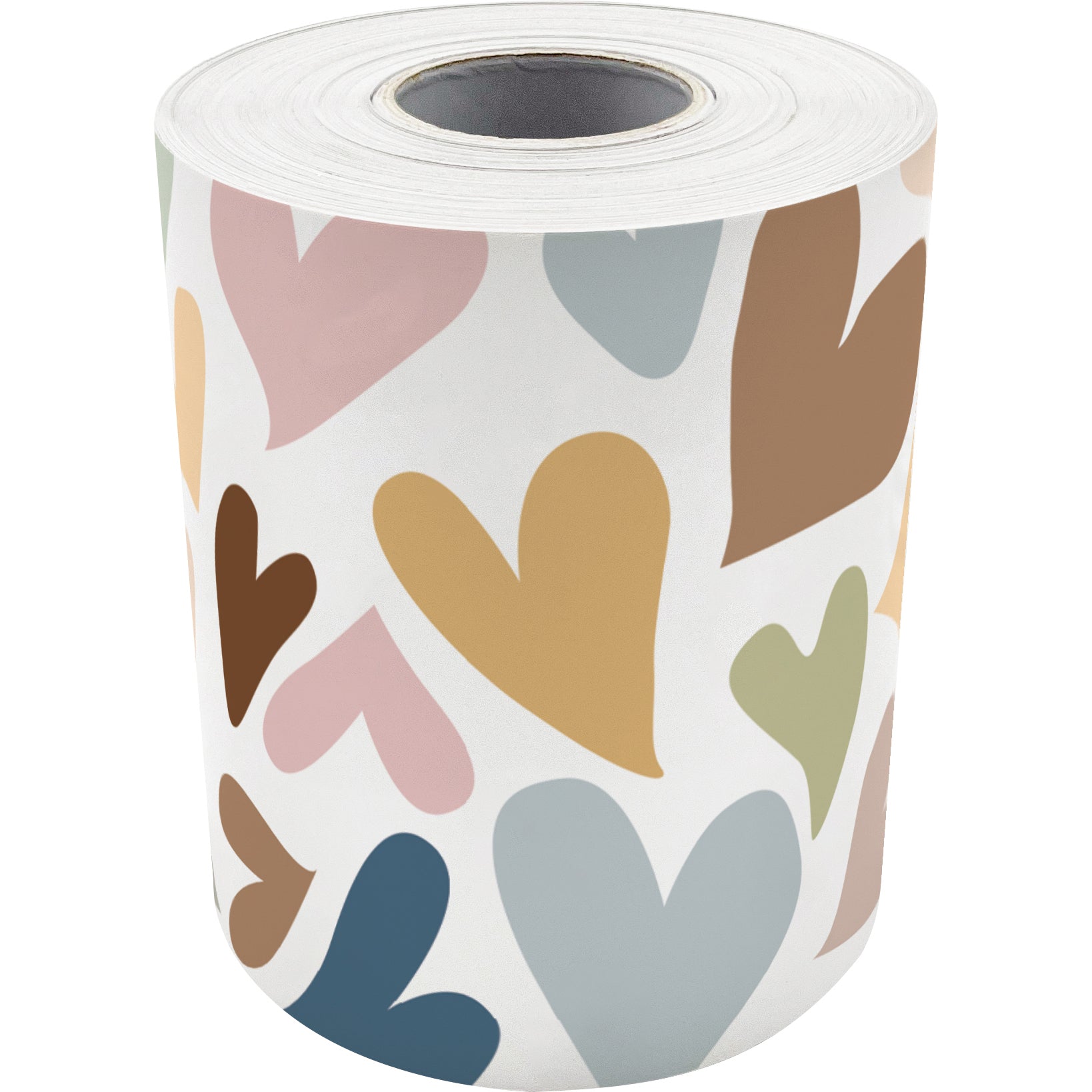 Everyone Is Welcome Hearts Straight Rolled Border Trim, 50 Feet