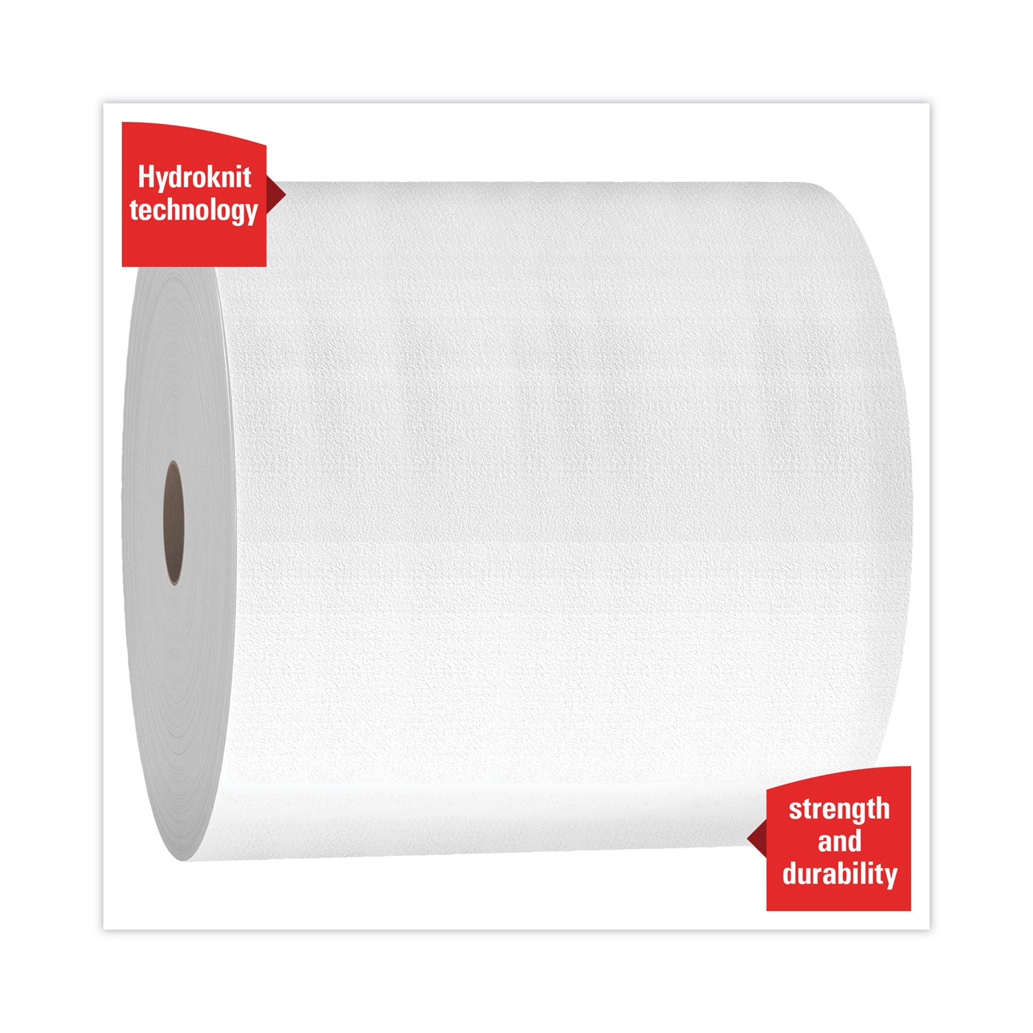 12.20" Length x 9.80" Width - Reinforced - White - 1 Roll