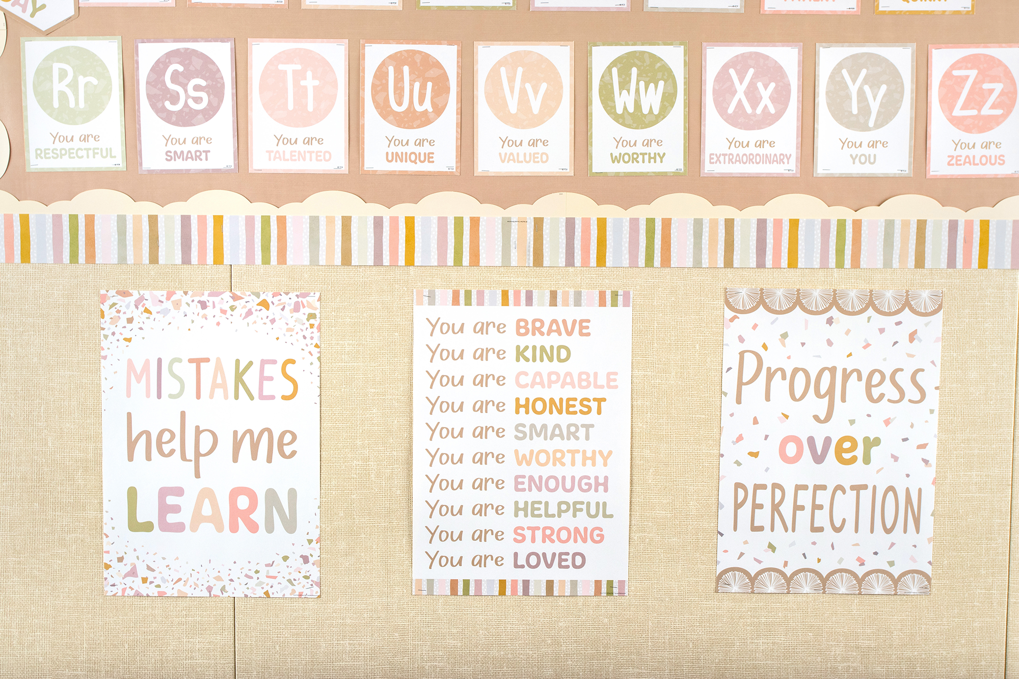 Progress over Perfection Positive Poster