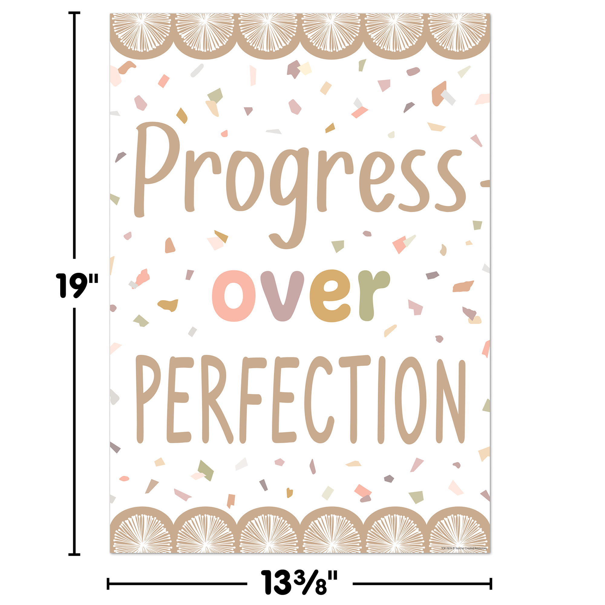 Progress over Perfection Positive Poster