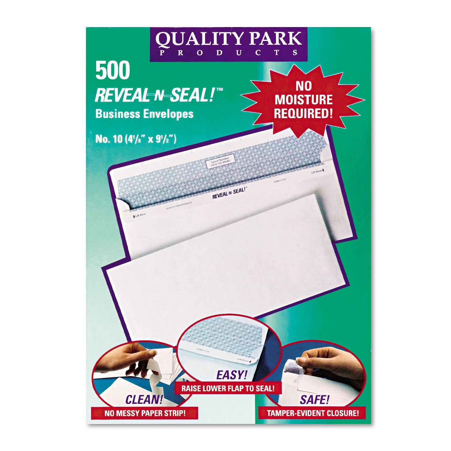 Security - #10 - 4 1/8" Width x 9 1/2" Length - 24 lb - White - 500 / Box