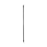 Fiberglass Broom Handle, Nylon Plastic Threaded End, 1" dia x 60", Black