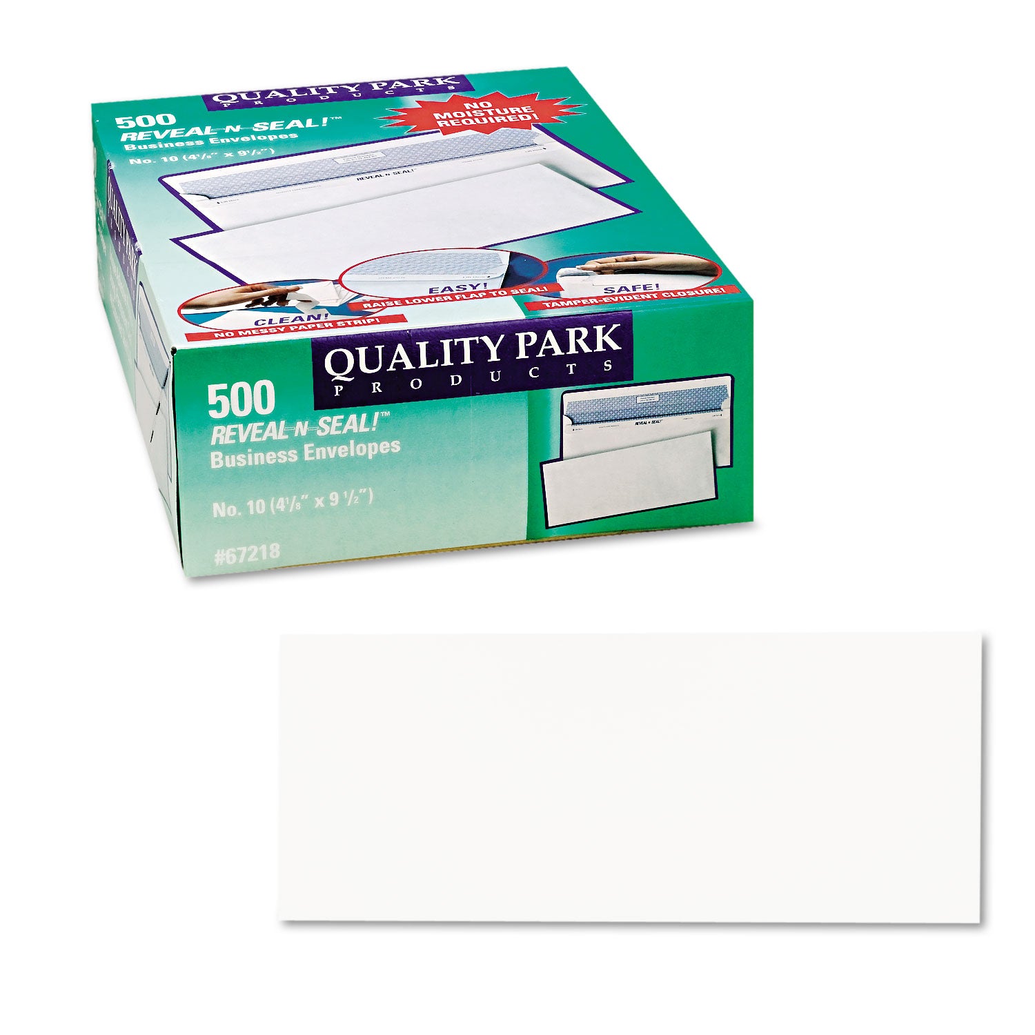 Security - #10 - 4 1/8" Width x 9 1/2" Length - 24 lb - White - 500 / Box