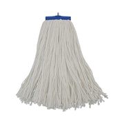 Cut-End Lie-Flat Wet Mop Head, Rayon, 16oz, White, 12/carton
