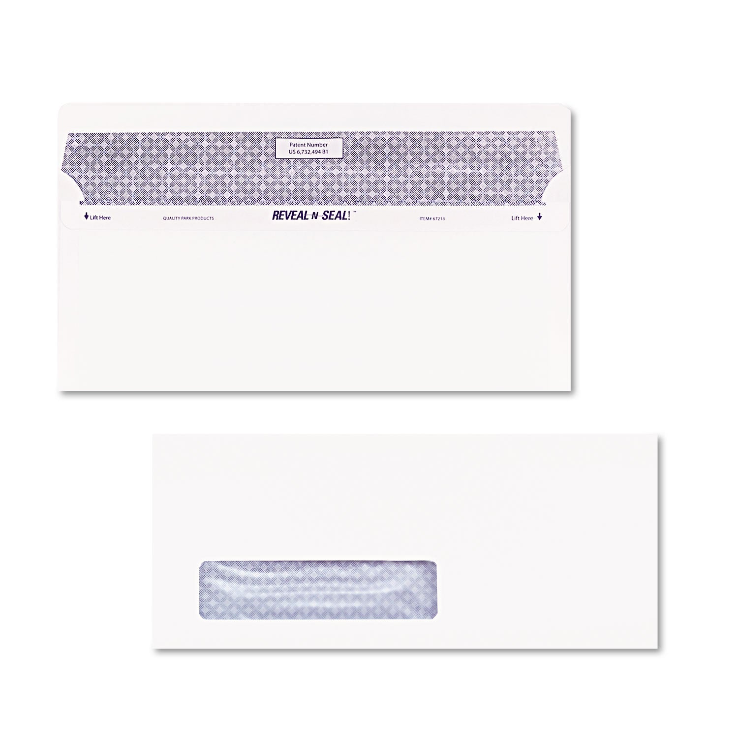 Single Window - #10 - 4 1/8" Width x 9 1/2" Length - 24 lb - White - 500 / Box