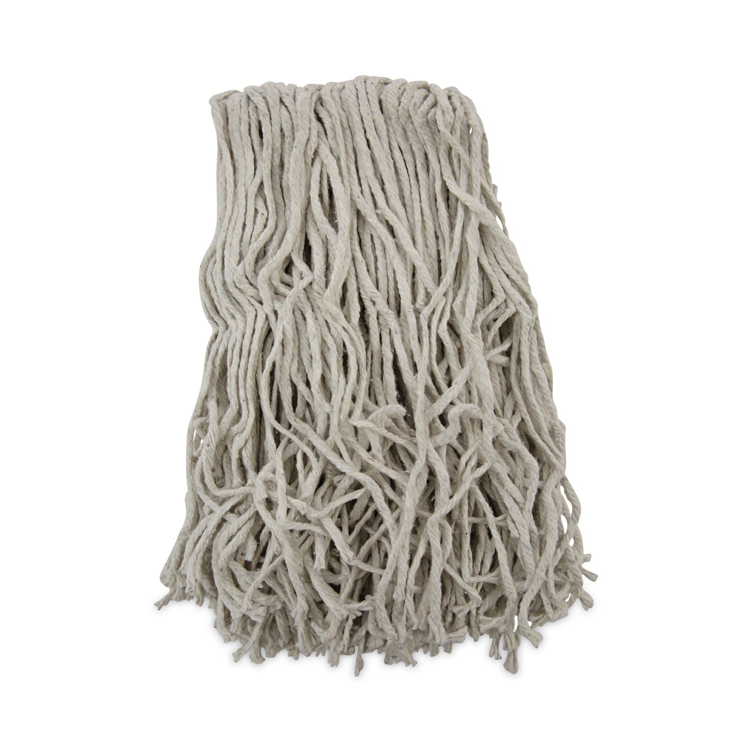 Banded Mop Head, Cotton, Cut-End, White, 16 Oz, 12/carton