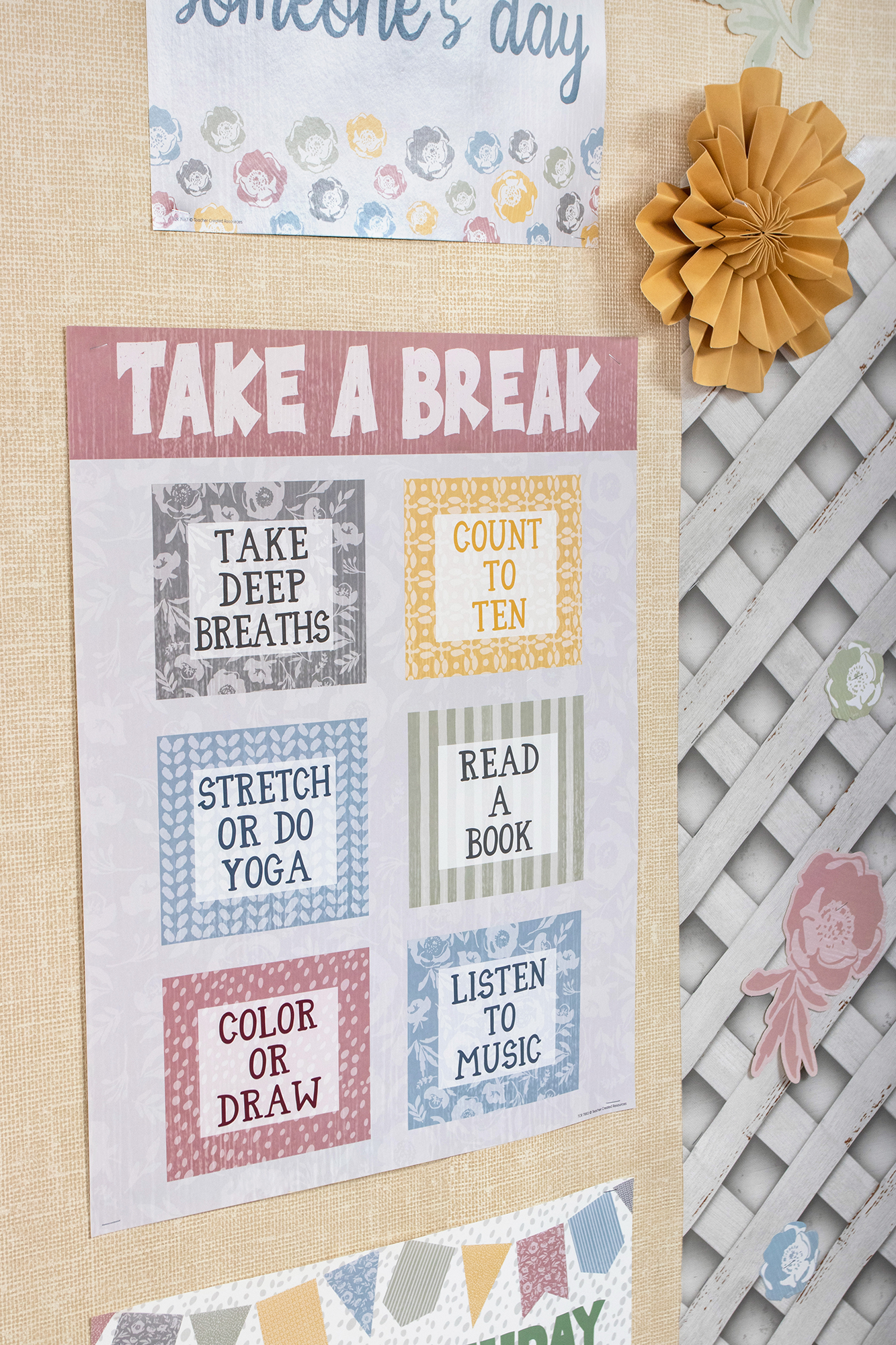 Classroom Cottage Take a Break Chart