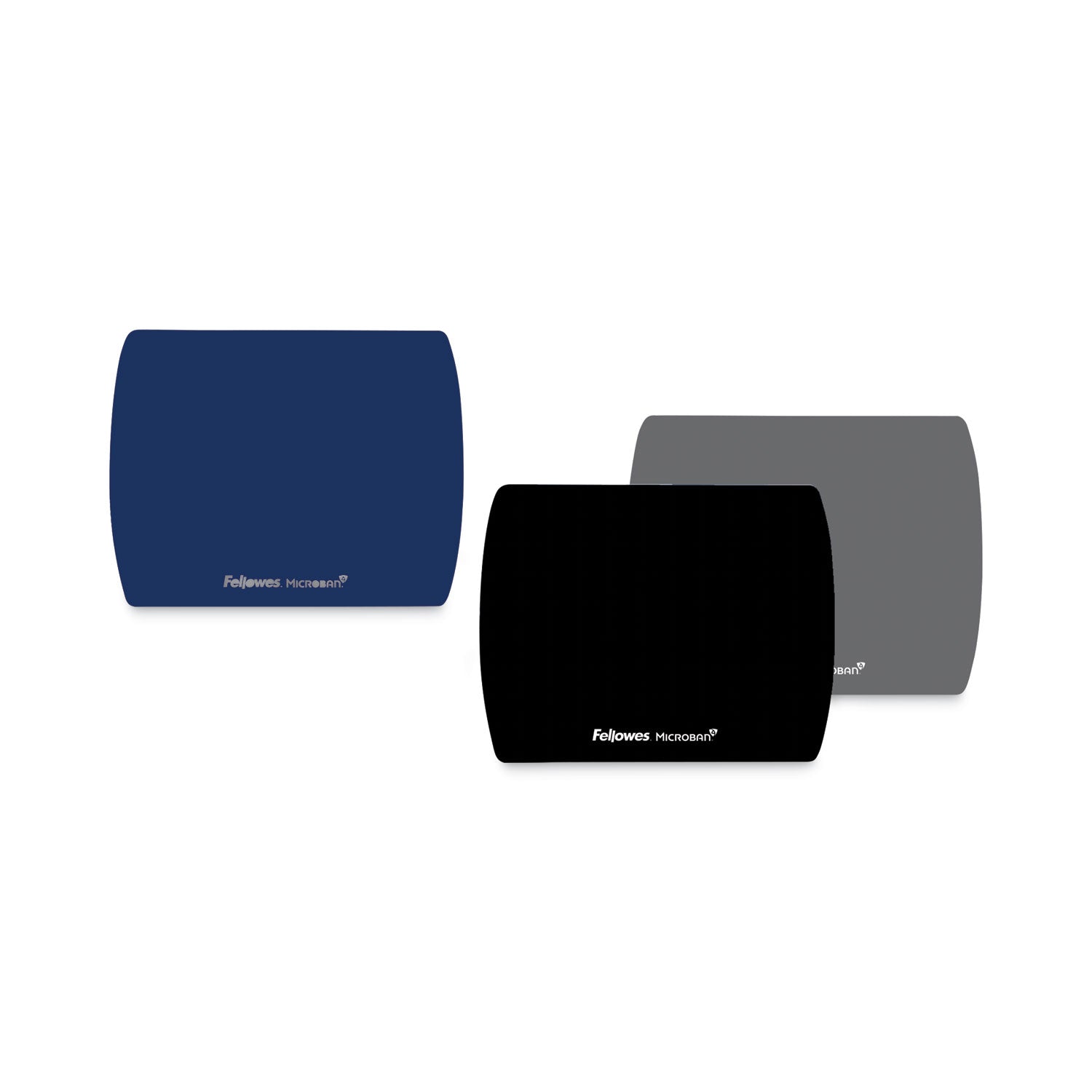Fellowes Microban Ultra-Thin Mouse Pad - 7" Height x 9" Width x 0.06" Depth - Black - 1 Each