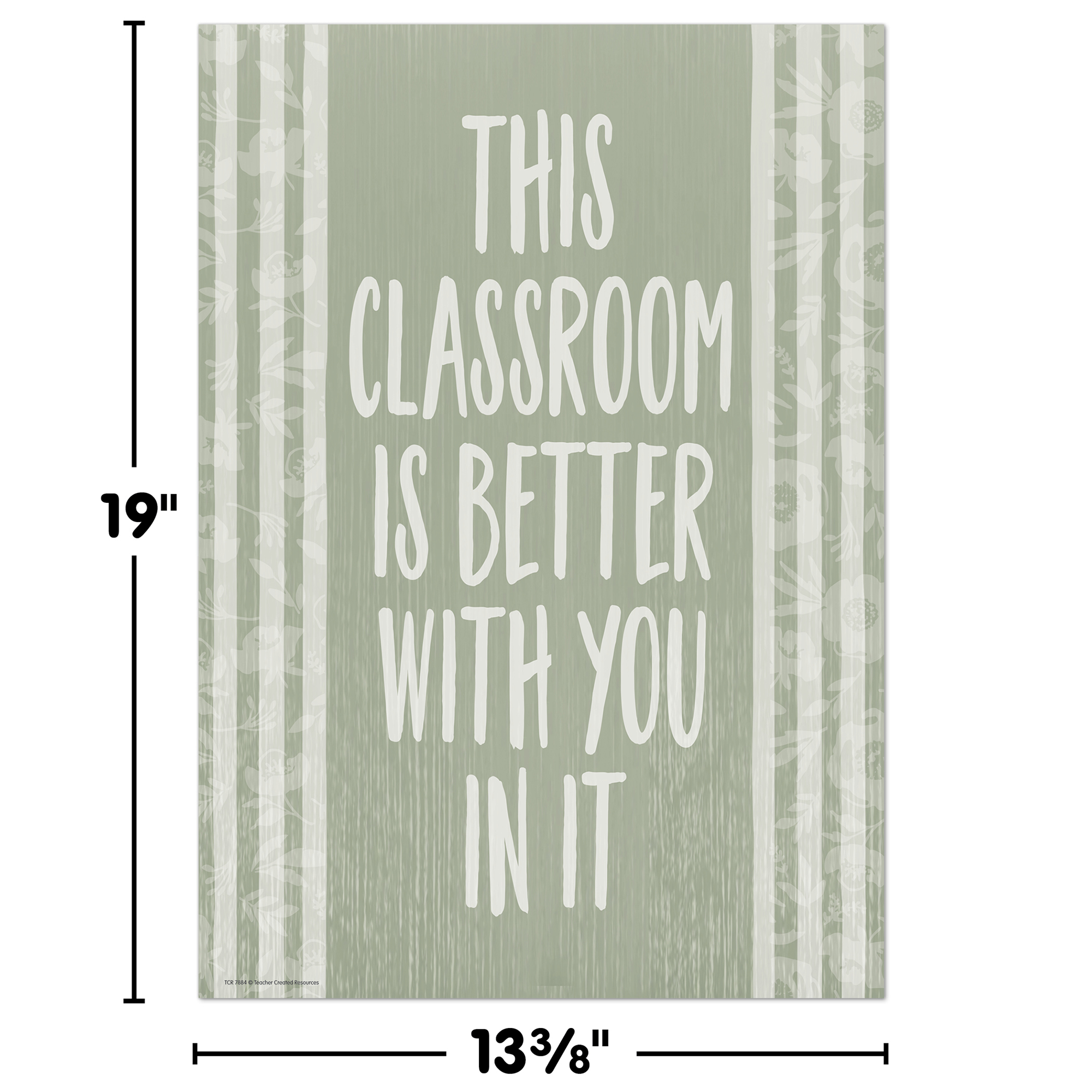 This Classroom is Better with You in It Positive Poster