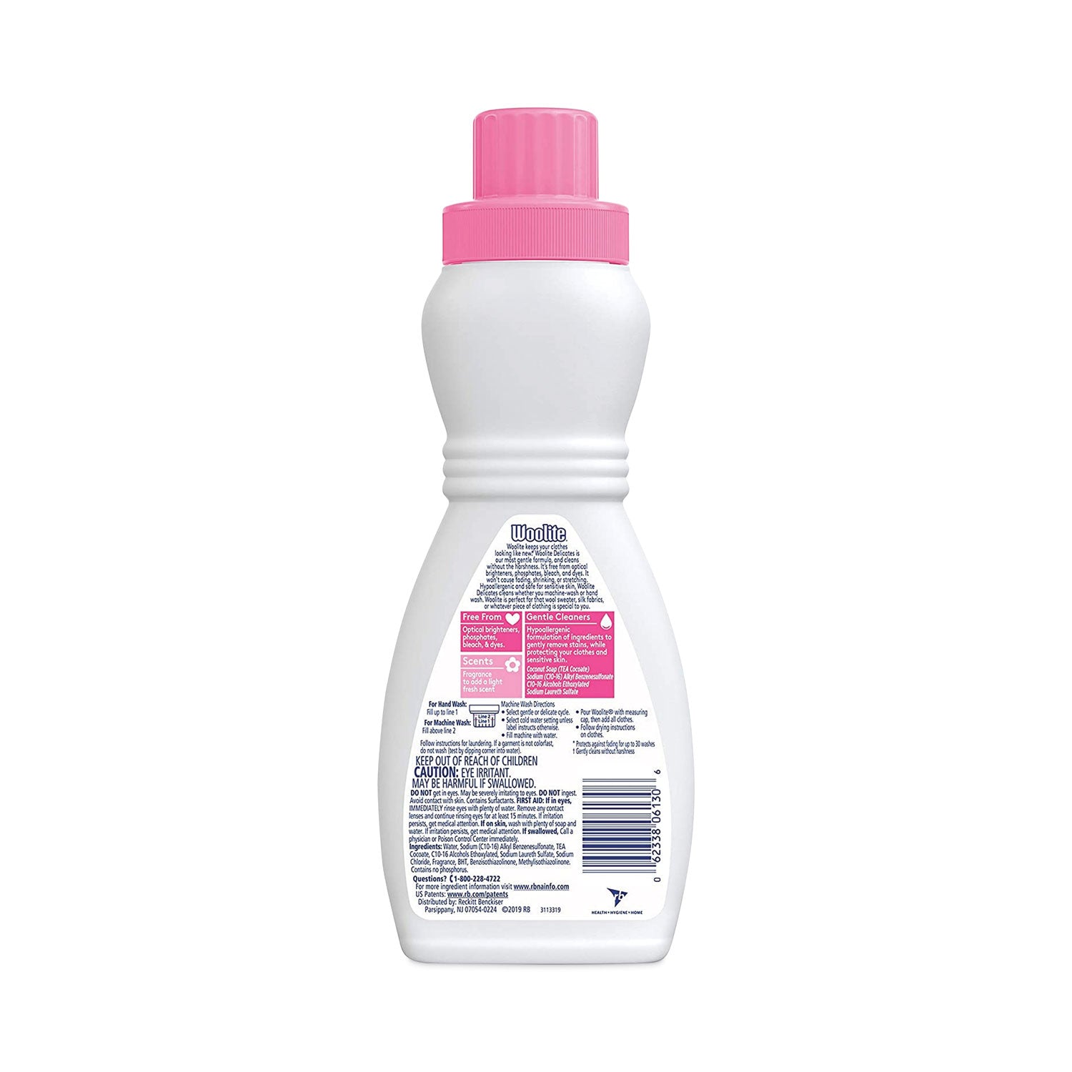 Laundry Detergent for Delicates, Light Scent, 16 oz Bottle, 12/Carton