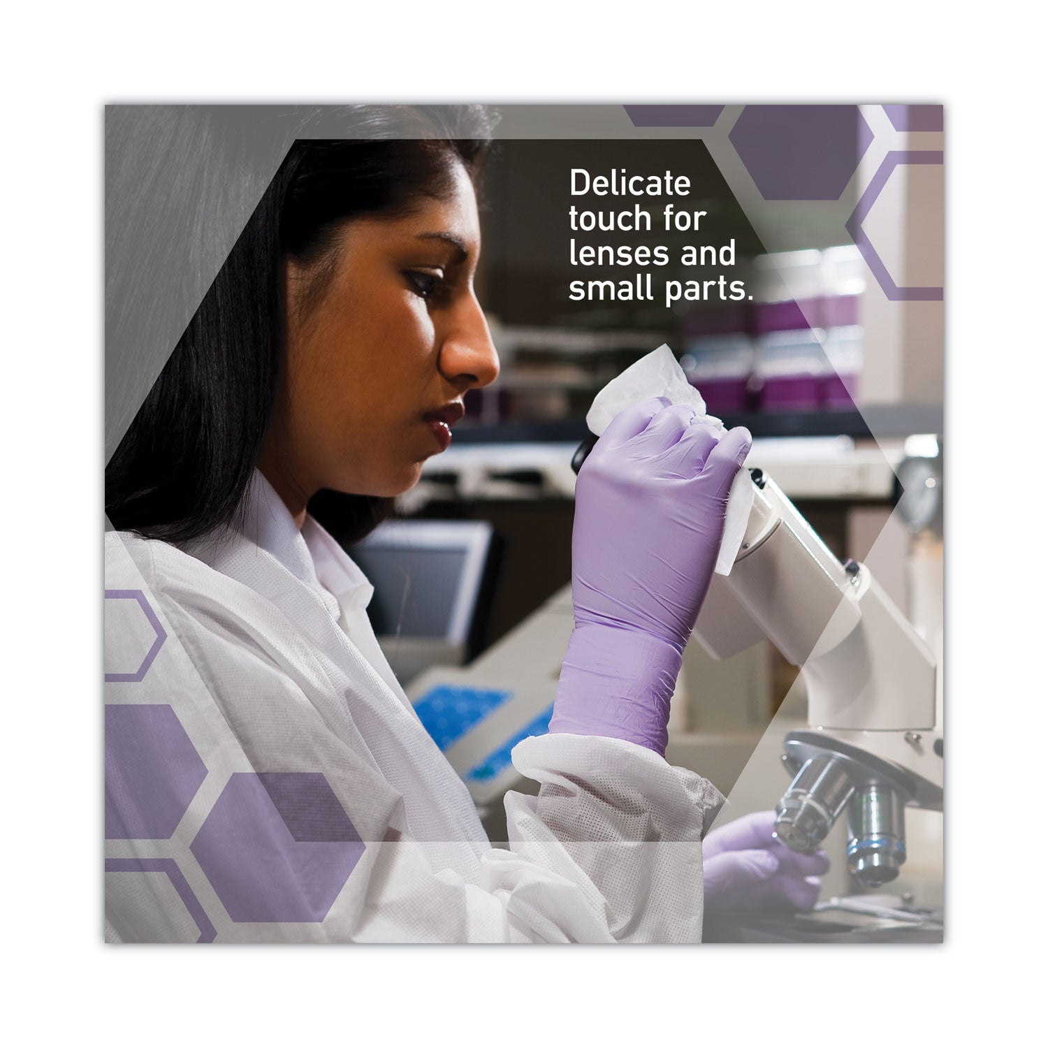 KIMTECH Delicate Task Wipers - Pop-Up Box - For Laboratory - Absorbent - White/ - 1 Box