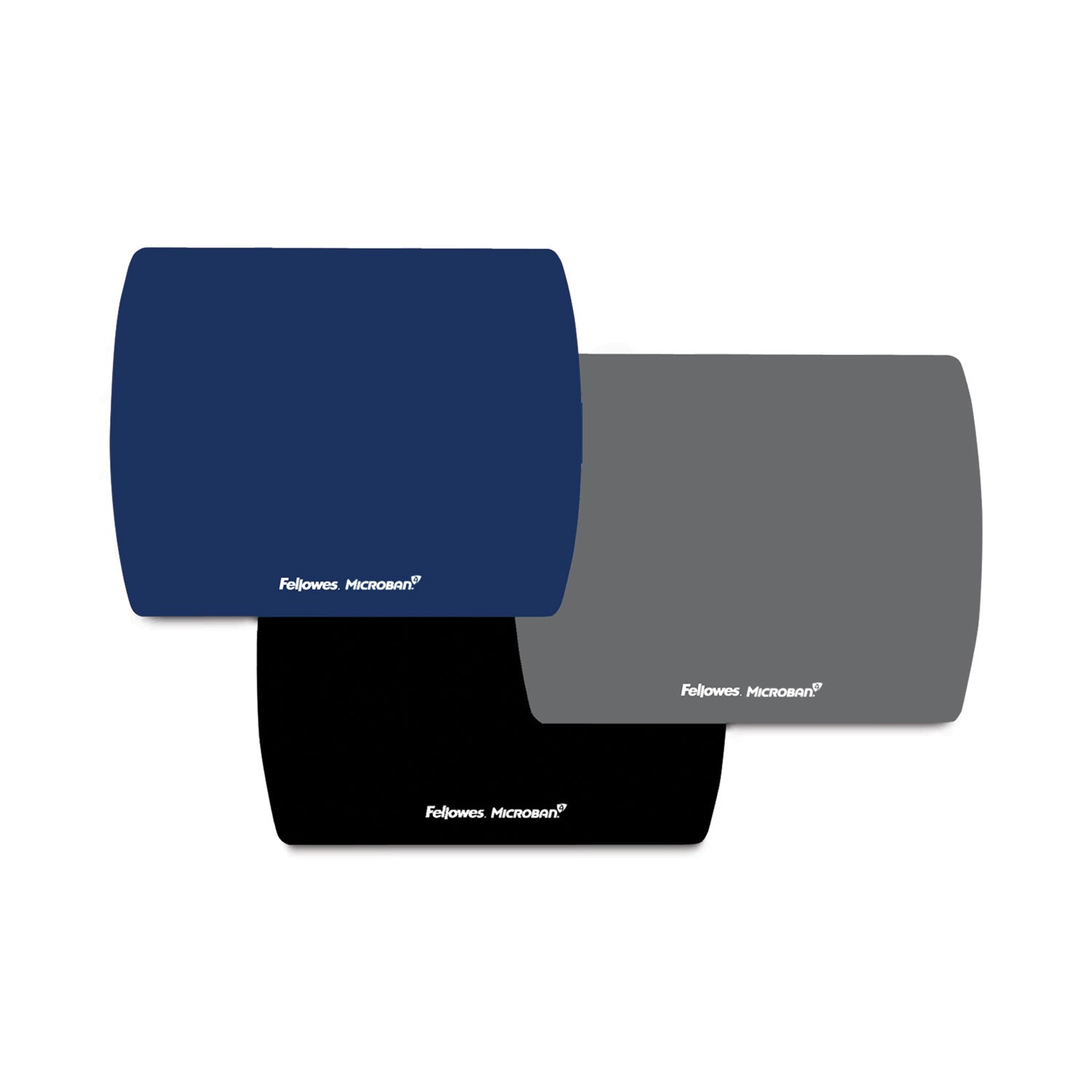Fellowes Microban Ultra-Thin Mouse Pad - 7" Height x 9" Width x 0.06" Depth - Black - 1 Each