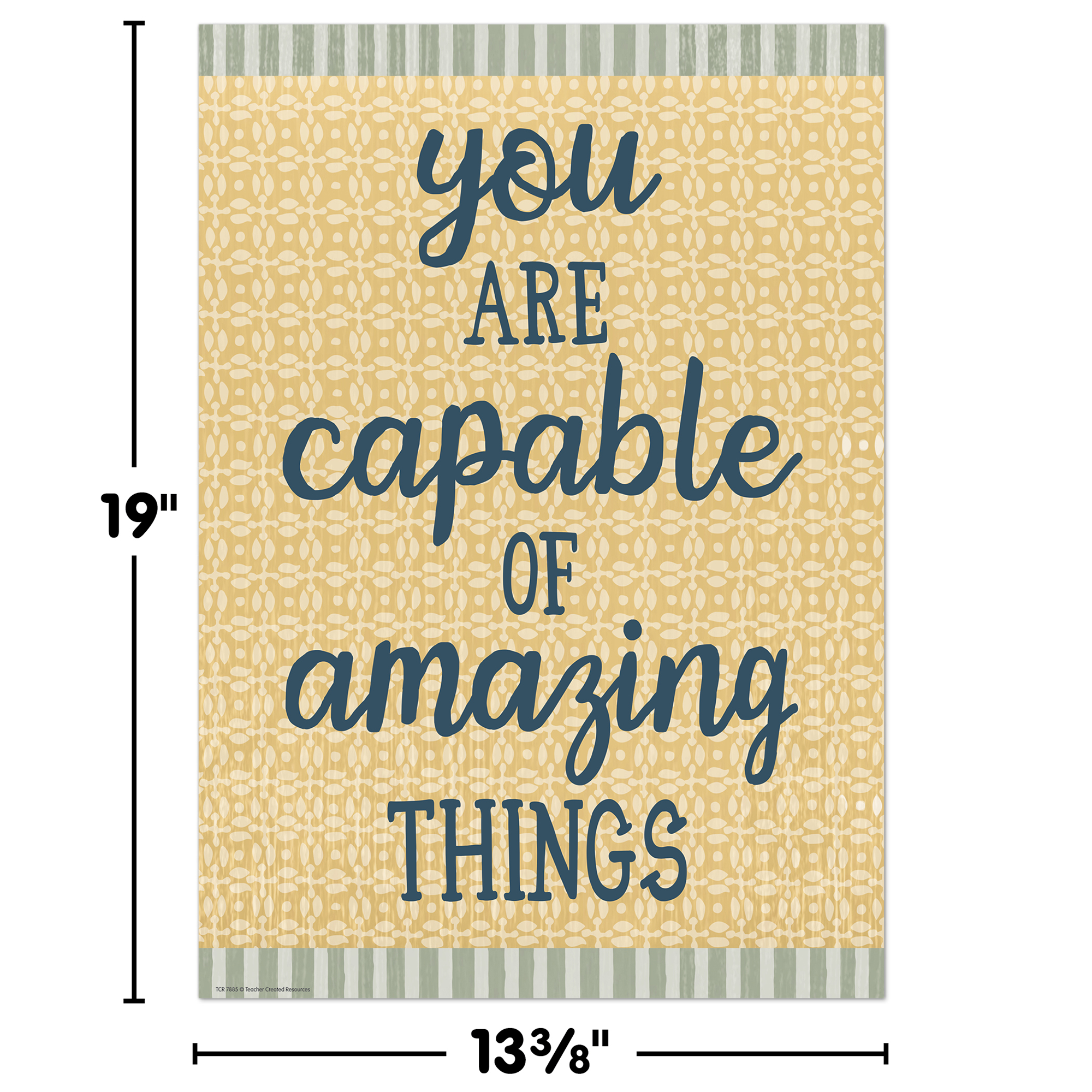 You Are Capable of Amazing Things Positive Poster