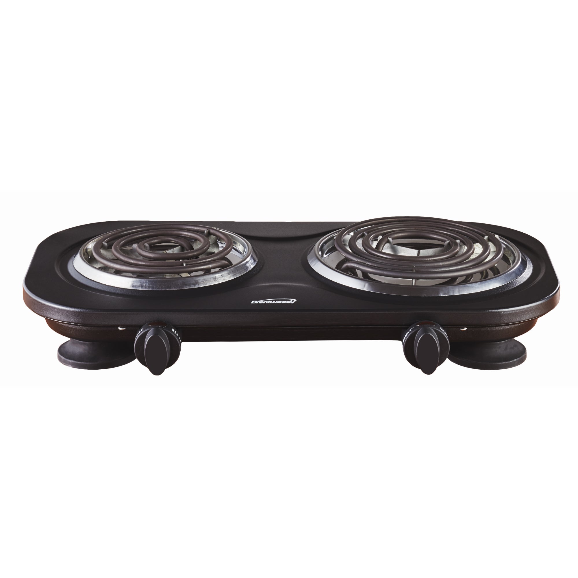 Brentwood 1500w Double Electric Burner - Black