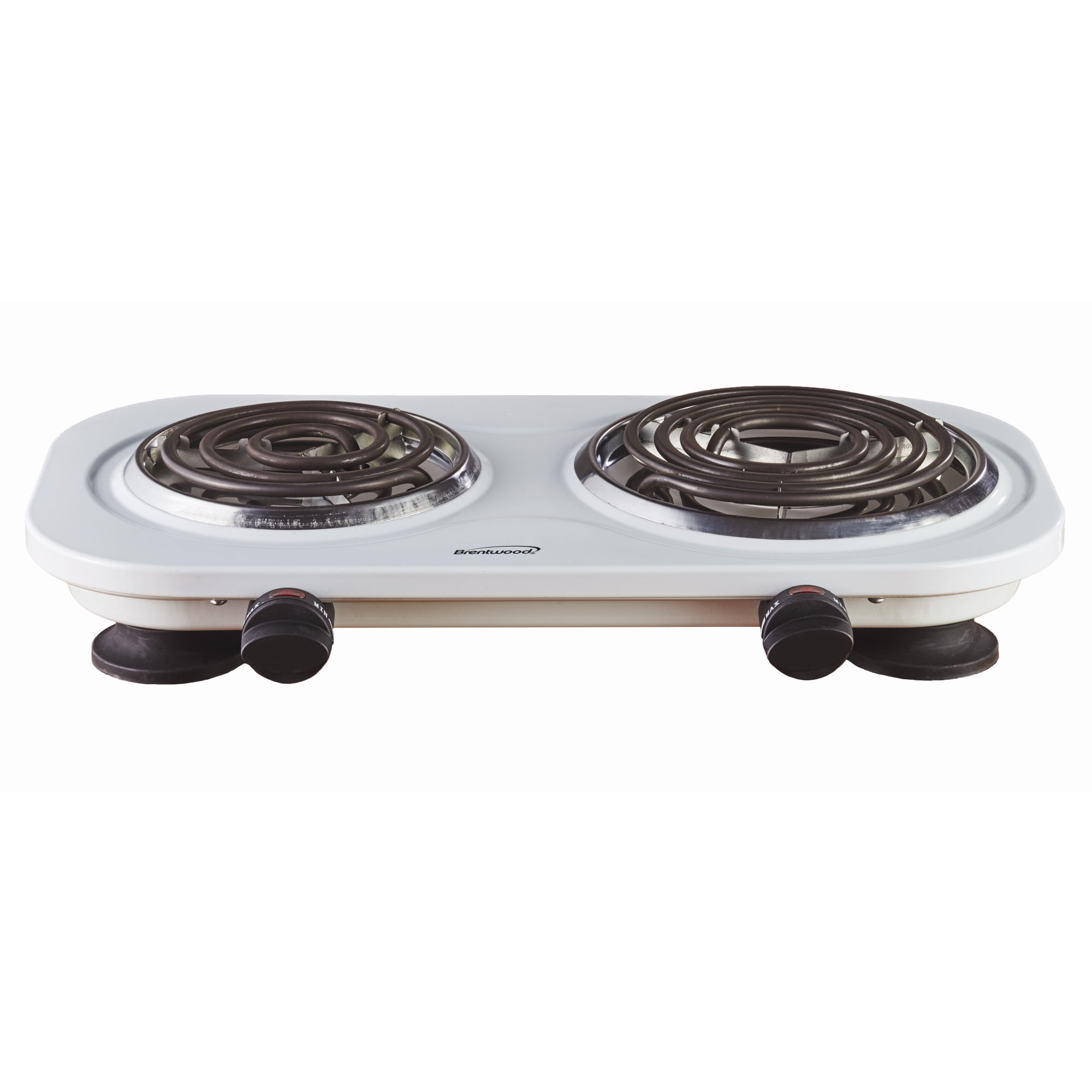 Brentwood TS-361W 1500w Double Electric Burner, White