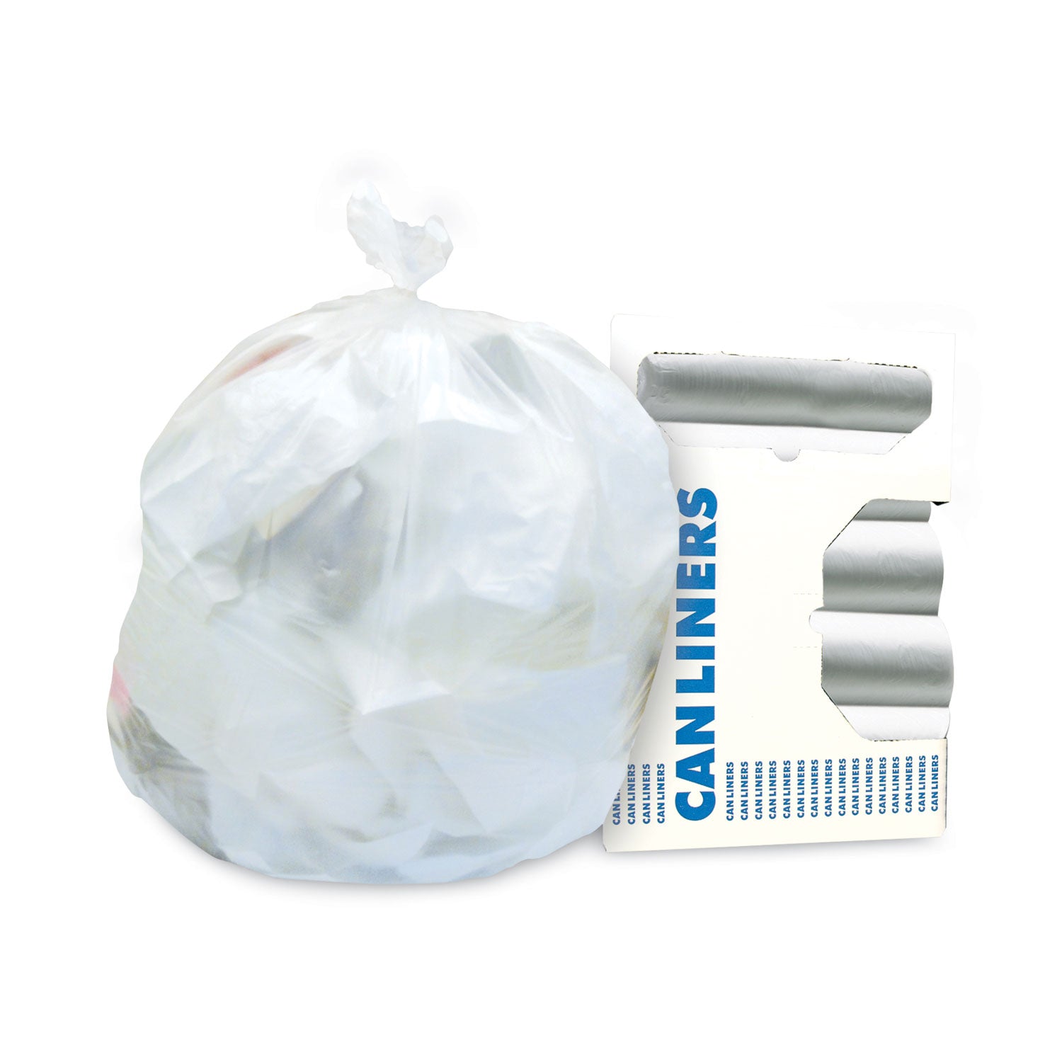 16 gal Capacity - 33" Length x 24" Width x 0.47 mil (12 Micron) Thickness - High Density - Natural - High-density Polyethylene (HDPE) - Garbage, Can Liner - 1/Carton - 1 Carton