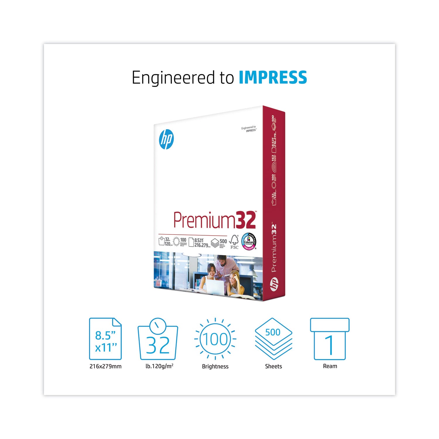 HP Premium32 Laser Paper - White