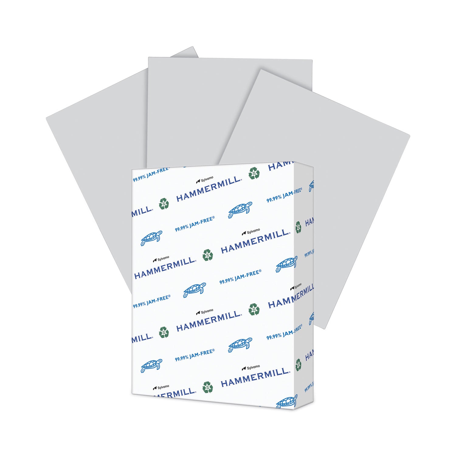 Hammermill Colors Recycled Copy Paper - Gray - Letter - 8 1/2" x 11" - 20 lb Basis Weight - Smooth - Sustainable Forestry Initiative (SFI) - Archival-safe, Acid-free, Jam-free - Gray - 500 / Ream