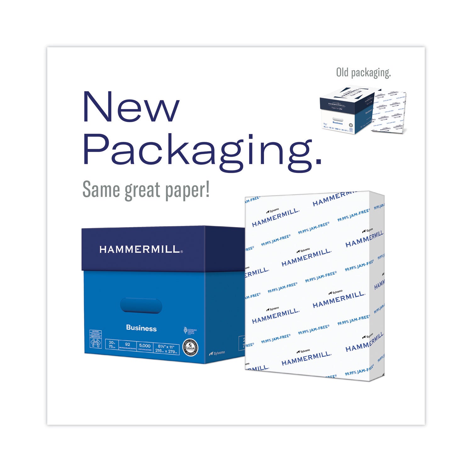 Hammermill Copy Plus Paper - White - 92 Brightness - Ledger - 11" x 17" - 20 lb Basis Weight - Acid-free, Quick Drying - White - 500 / Pack