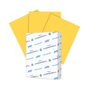 Hammermill Colors Recycled Copy Paper - Gold - Letter - 8 1/2" x 11" - 20 lb Basis Weight - Smooth - Sustainable Forestry Initiative (SFI) - Archival-safe, Acid-free, Jam-free - Gold - 10 / Pack