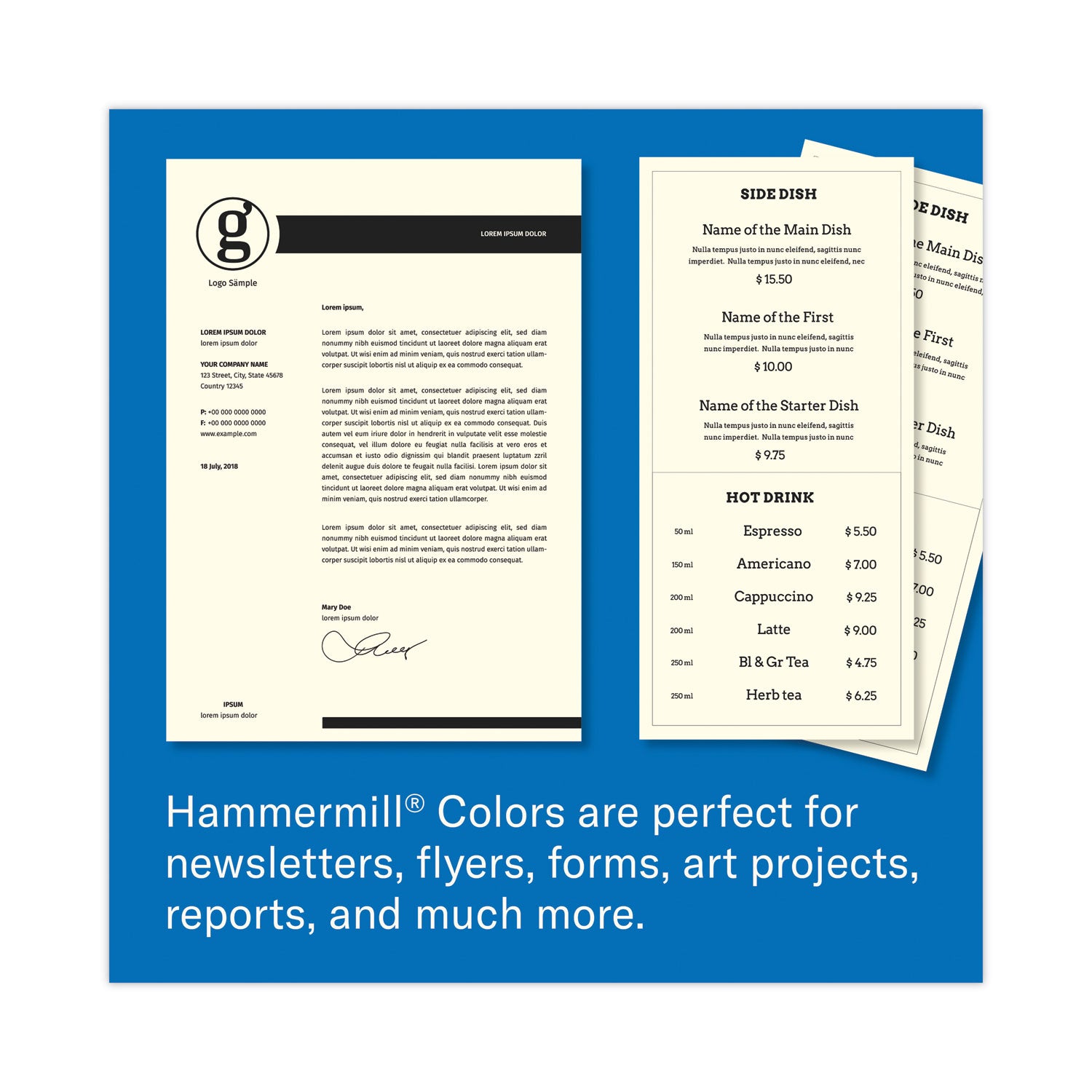 Letter - 8 1/2" x 11" - 20 lb Basis Weight - Smooth - Sustainable Forestry Initiative (SFI) - Archival-safe, Acid-free, Jam-free - Cream - 500 / Ream