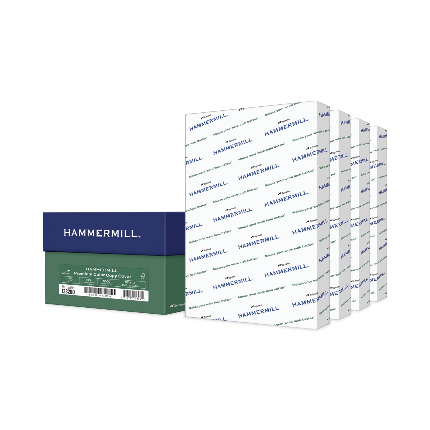 100 Brightness - 98% Opacity - 18" x 12" - 80 lb Basis Weight - Acid-free, Ultra Smooth, Heavyweight, Jam-free, Non-yellowing, Long Lasting - 1000 / Carton