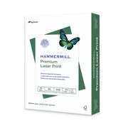 Hammermill Premium Laser Print Paper - White - 98 Brightness - Letter - 8 1/2" x 11" - 28 lb Basis Weight - Ultra Smooth - Sustainable Forestry Initiative (SFI) - White - 500 / Ream