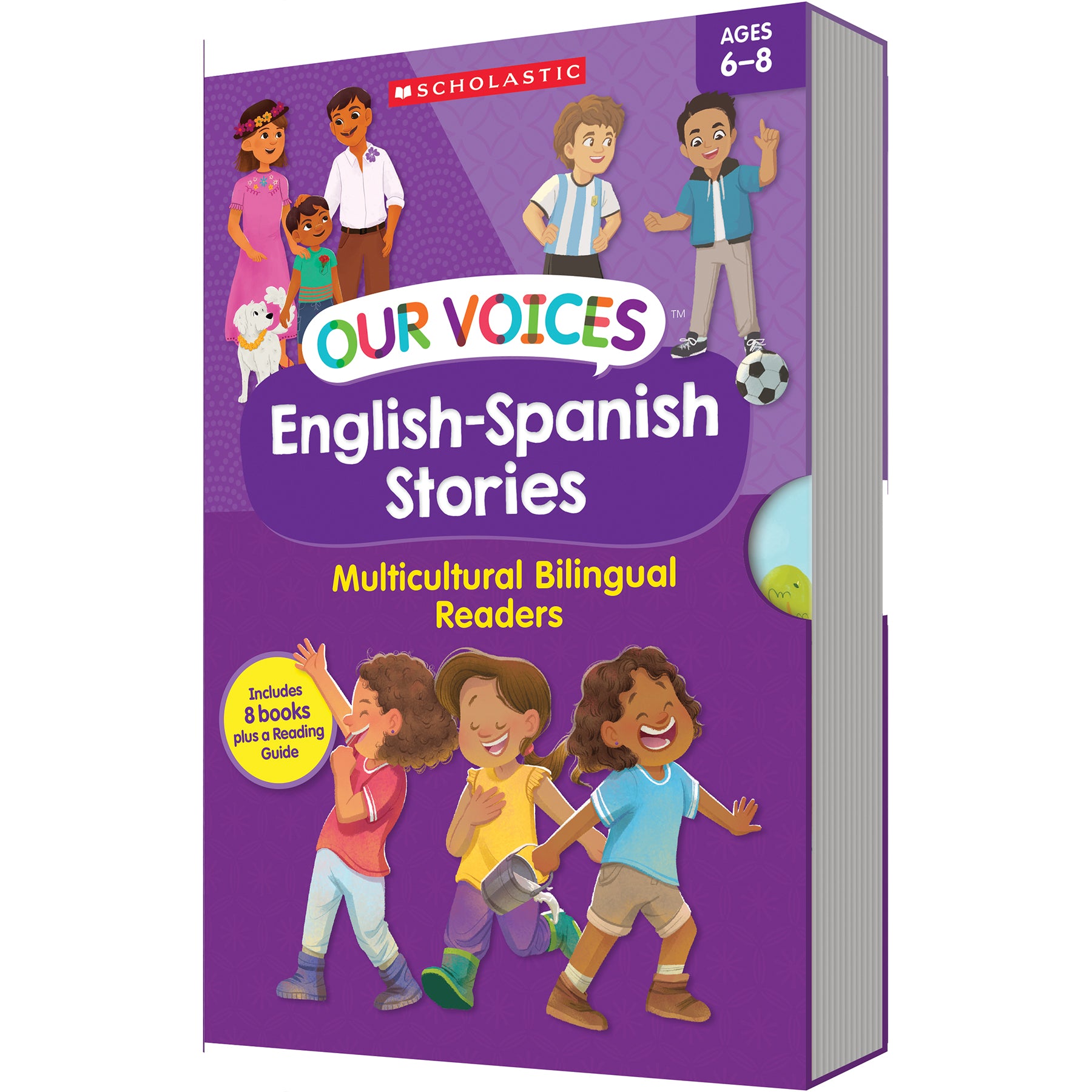 Our Voices: English-Spanish Stories, 8 Books