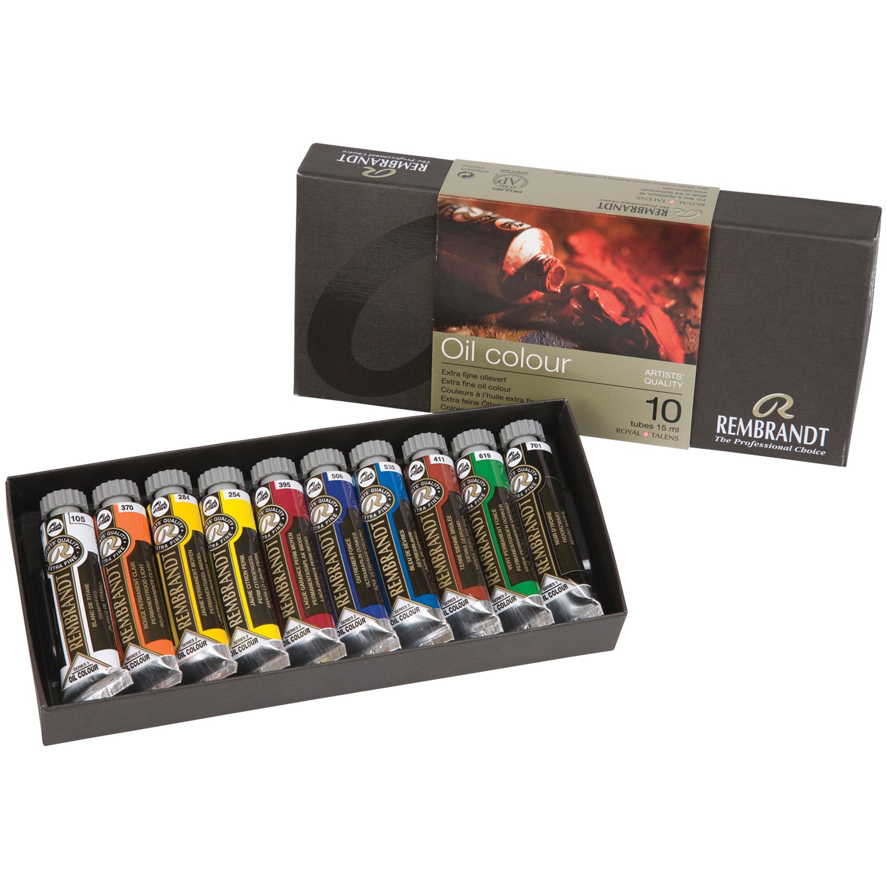 Oil Color Basic Set, 10 x 15mL