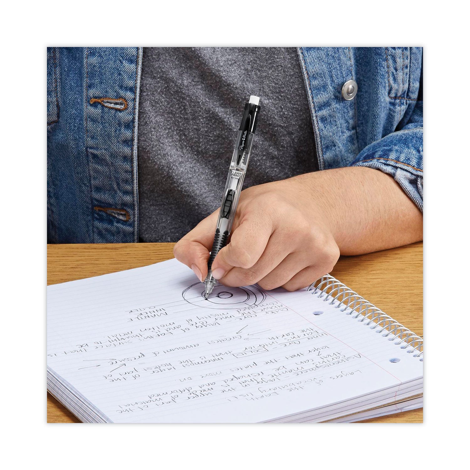 Paper Mate Clearpoint Mechanical Pencils - 0.7 mm Lead - Assorted Barrel - 10 / Pack